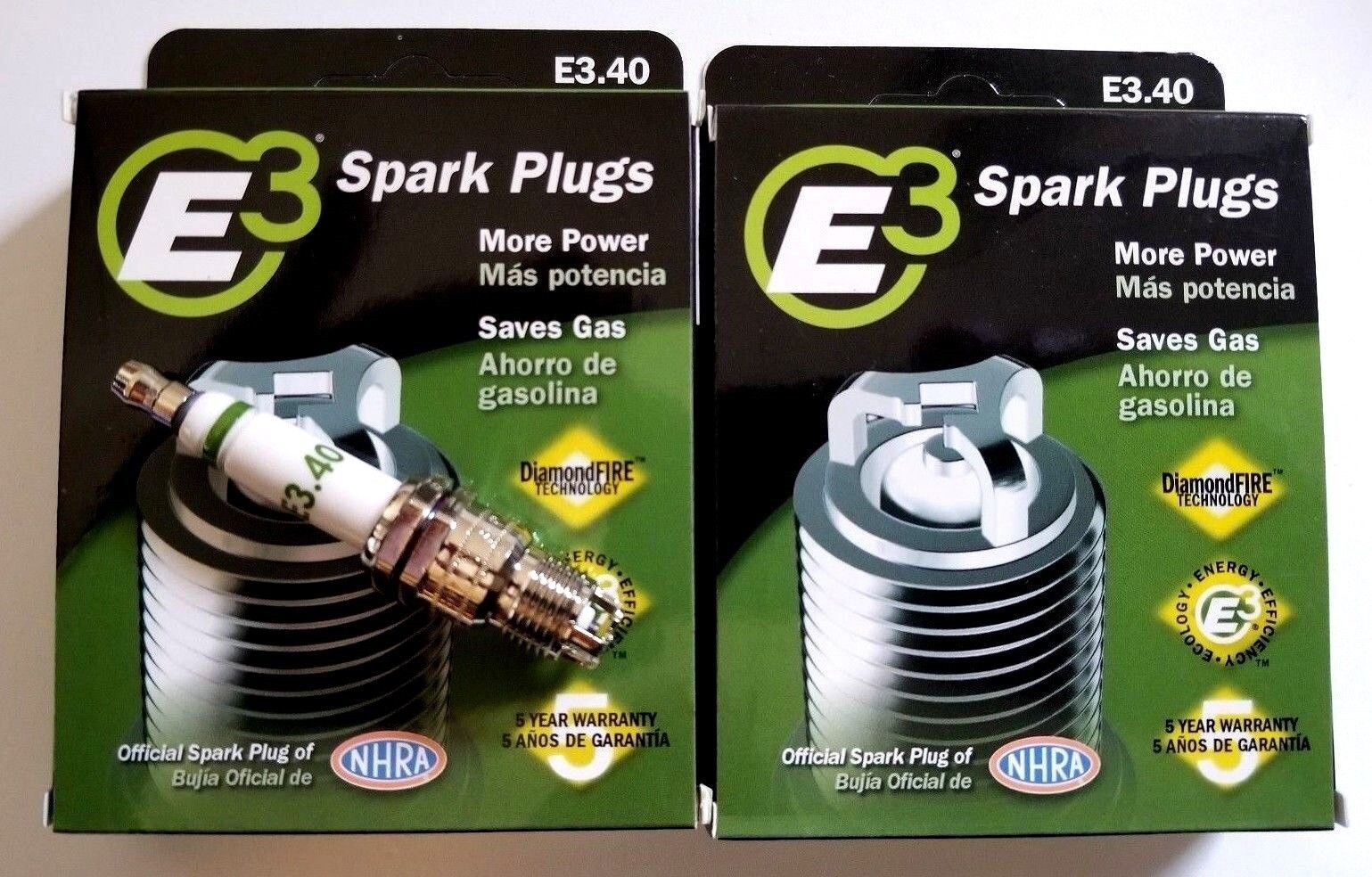 E3.40 E3 Premium Automotive Spark Plugs – 8 SPARK PLUGS 100,00 Miles or 5 years
