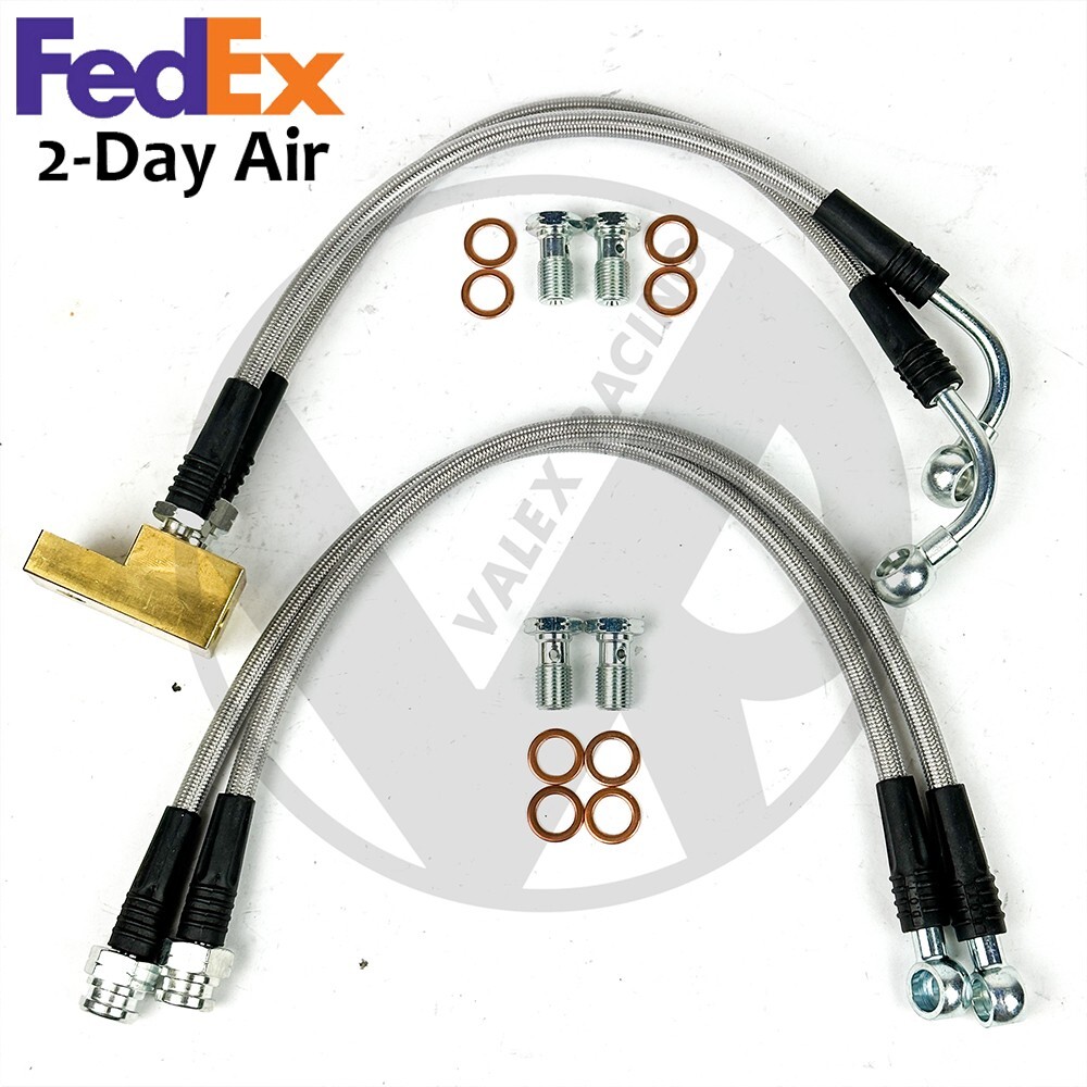 Stainless Steel Front & Rear Brake Line Kit for 90-05 Mazda Miata NA/NB