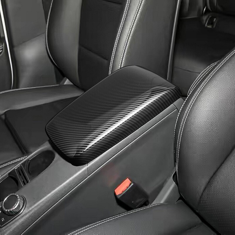 ABS Carbon Fiber Car Console Armrest Box Panel Cover For Benz A B CLA 2013-2019