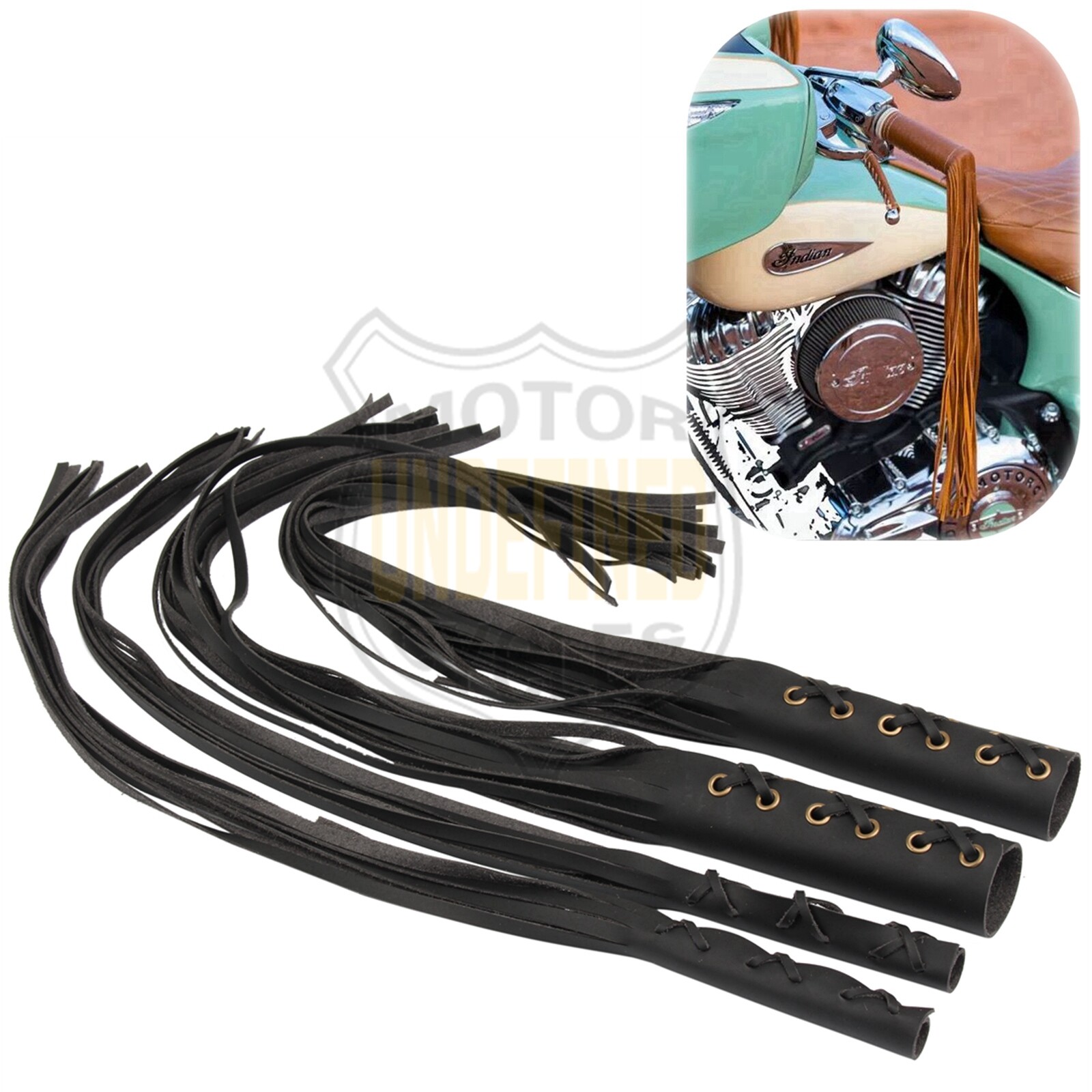 Motorcycle Brake Lever Fringe Cover Leather Hand Grips Tassel For Harley Cruiser