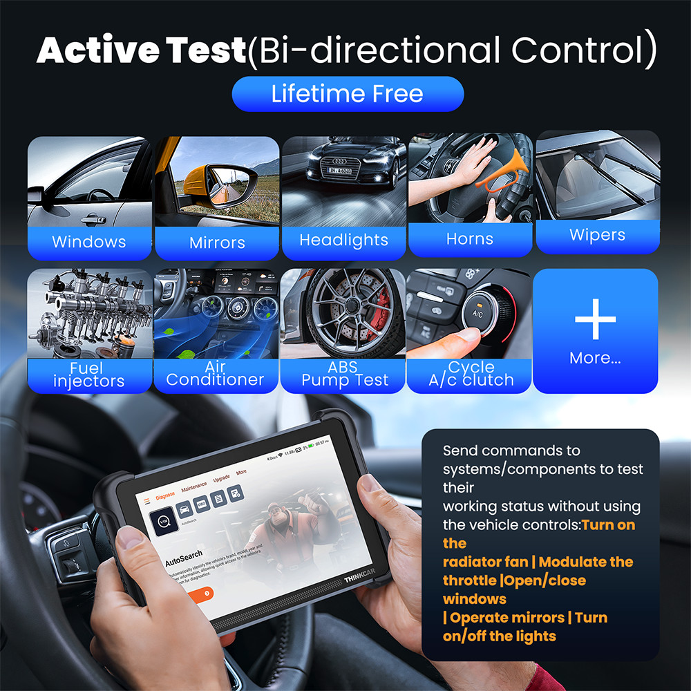 ThinkScan 689BT+TKEY101 Car Key Program Scanner Auto Diagnostic Tool V.AG Guided