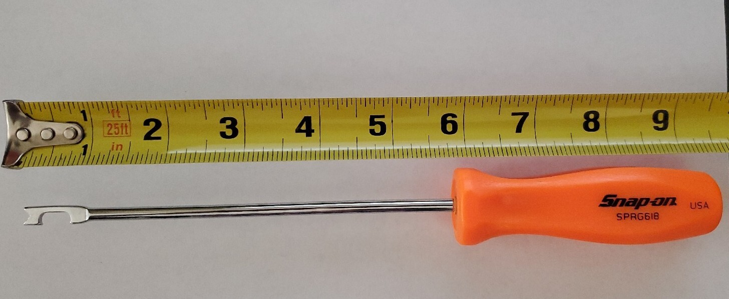 Snap On Tools Pull & Push Spring Tool Orange SPRG618O 6″ Shaft USA NEW!!!!!!!!!!