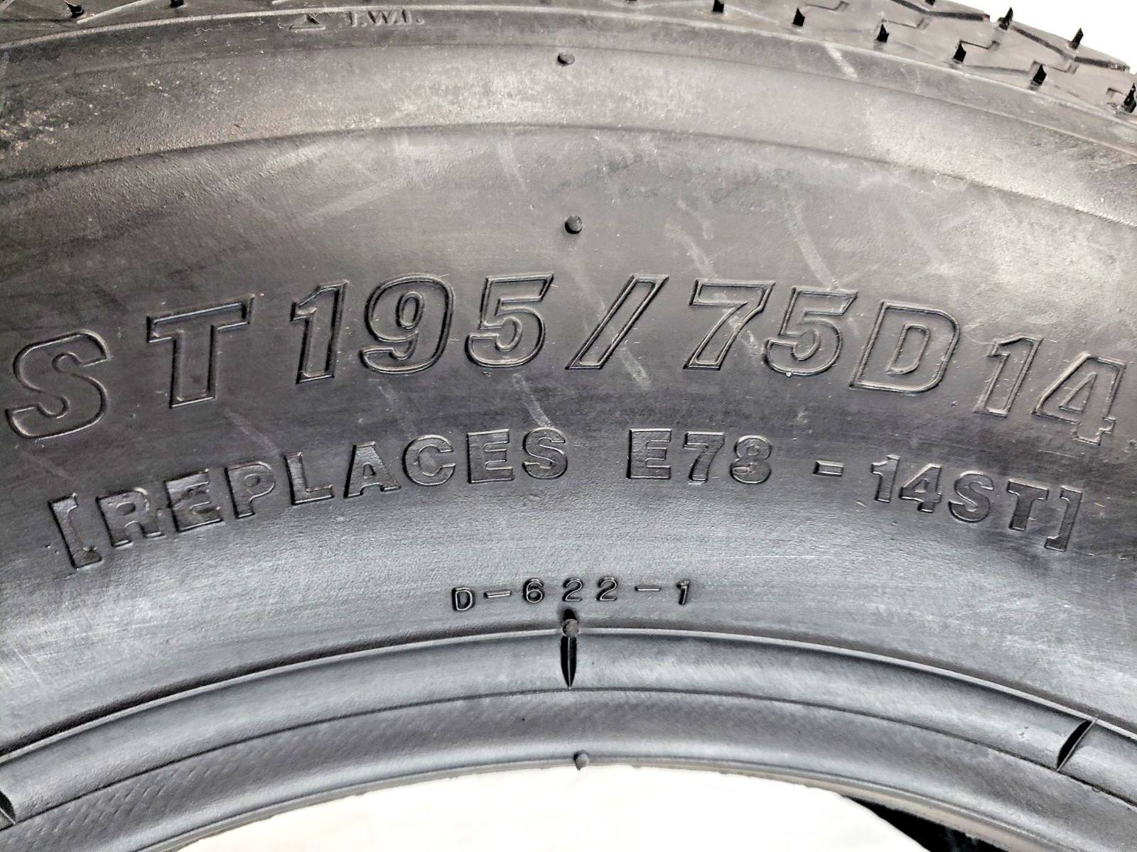 ST 195/75D-14 Trailer TIRE 195-75-14 E78-14 Nylon Boat Camper Utility Farm 6ply