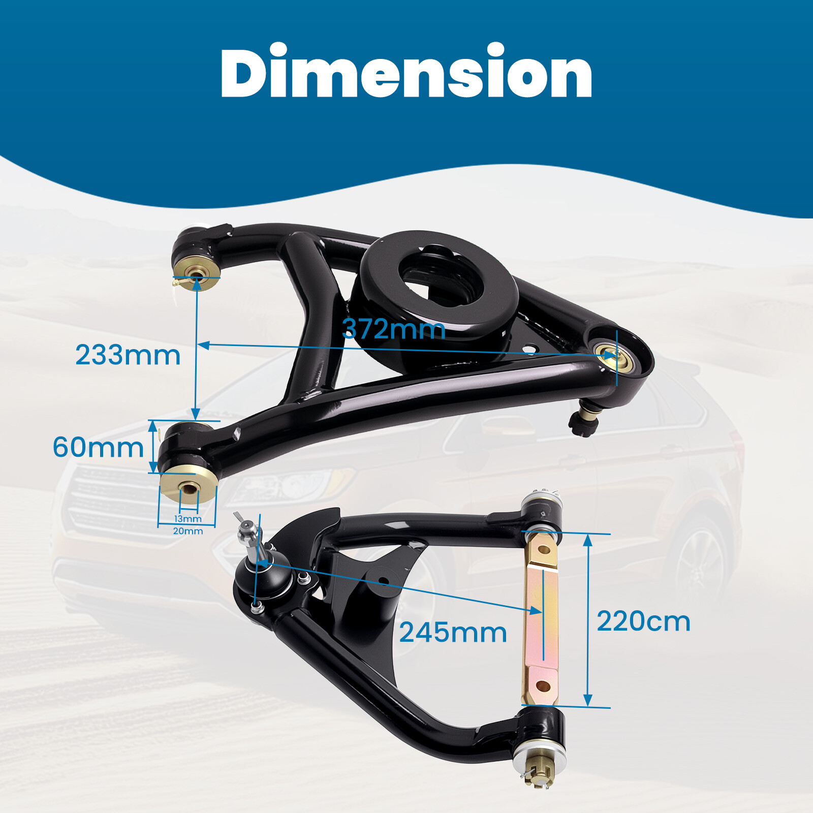 Upper Lower Tubular Control Arms for 1964-72 Pontiac GTO LeMans Tempest Skylark