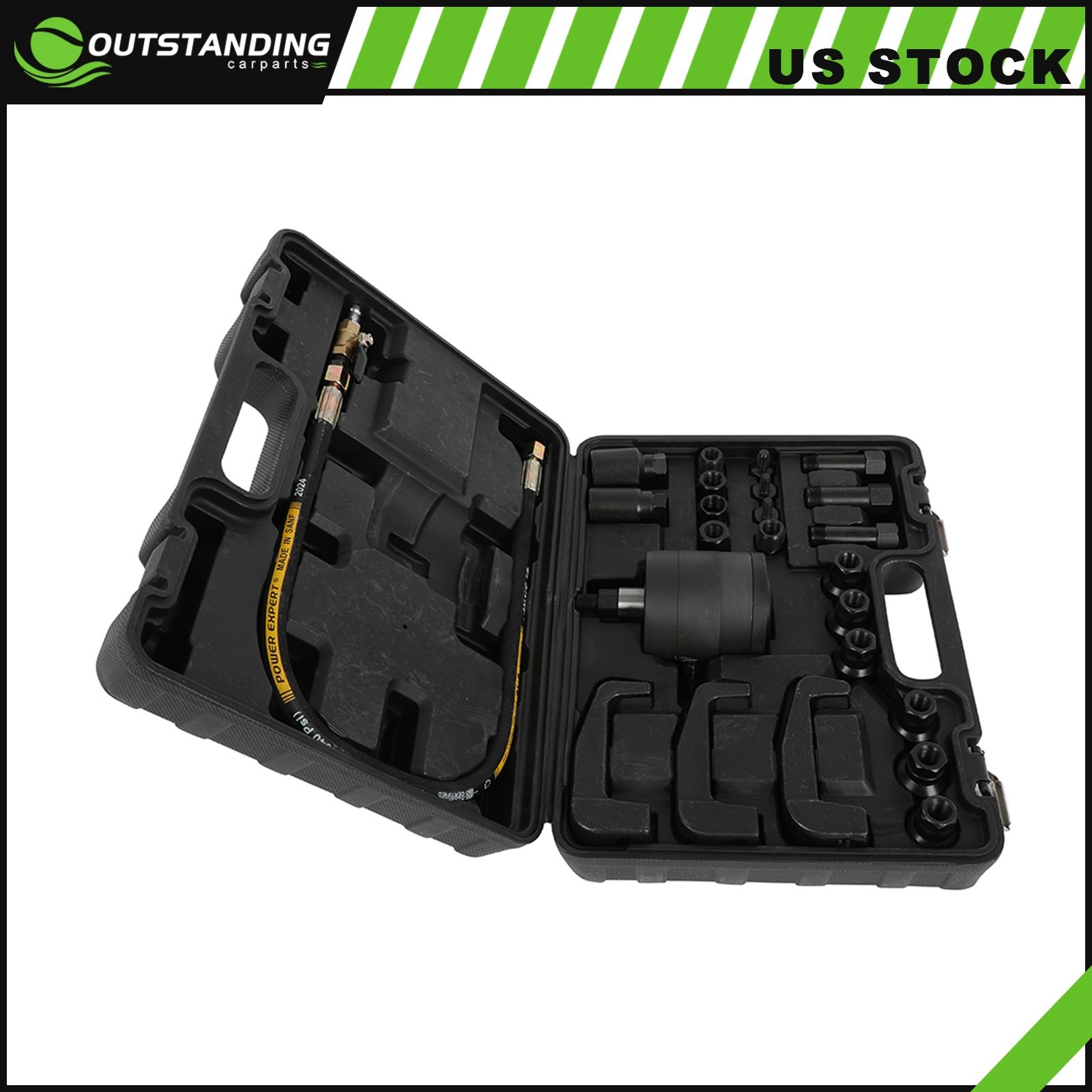 24pcs Pneumatic Puller Set Extractor Tool Kit For Diesel Injectors Removal New
