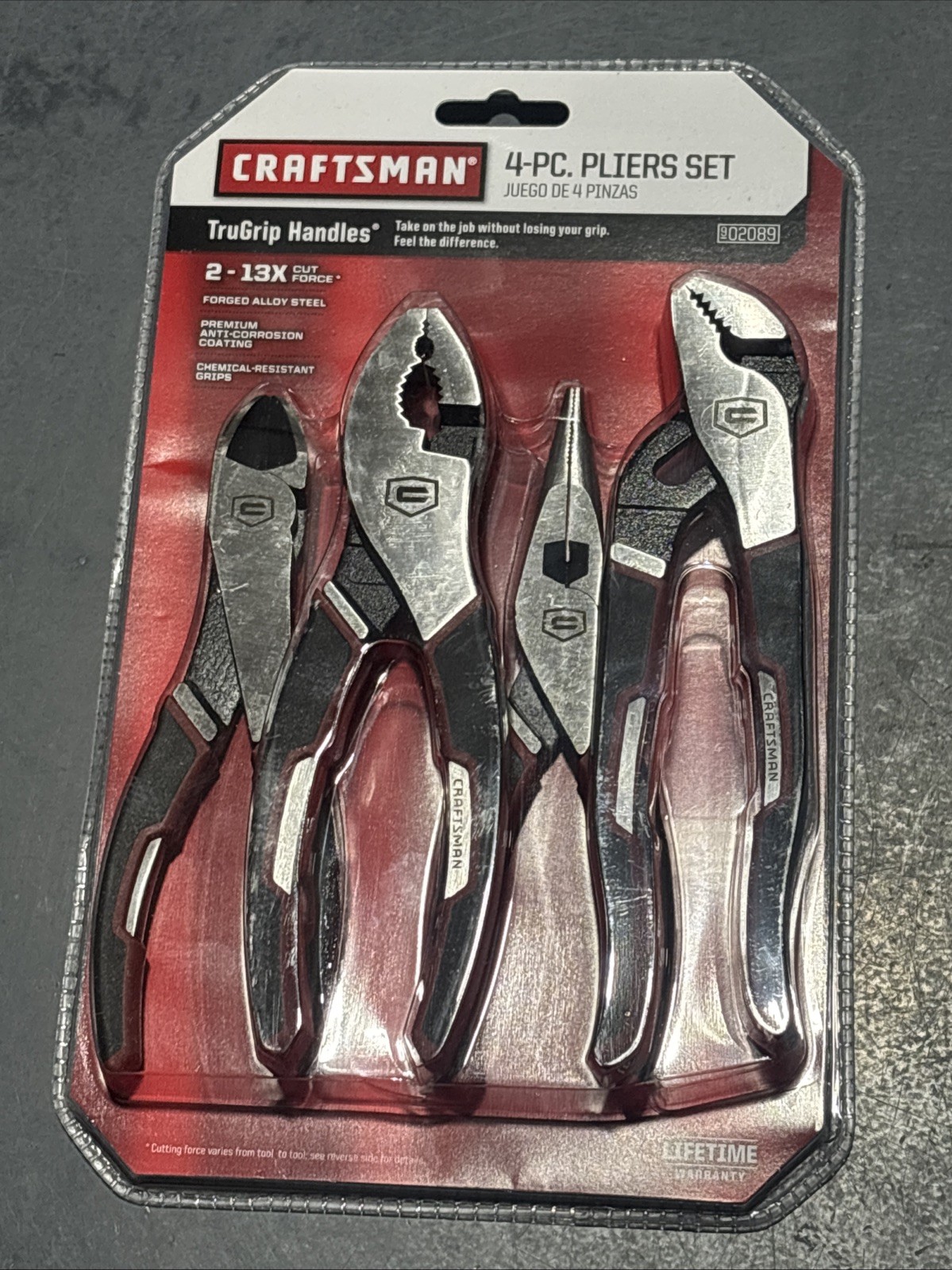 Craftsman 4 Piece Plier Multi Function Pack Set 9-02089 NEW Tru-Grip