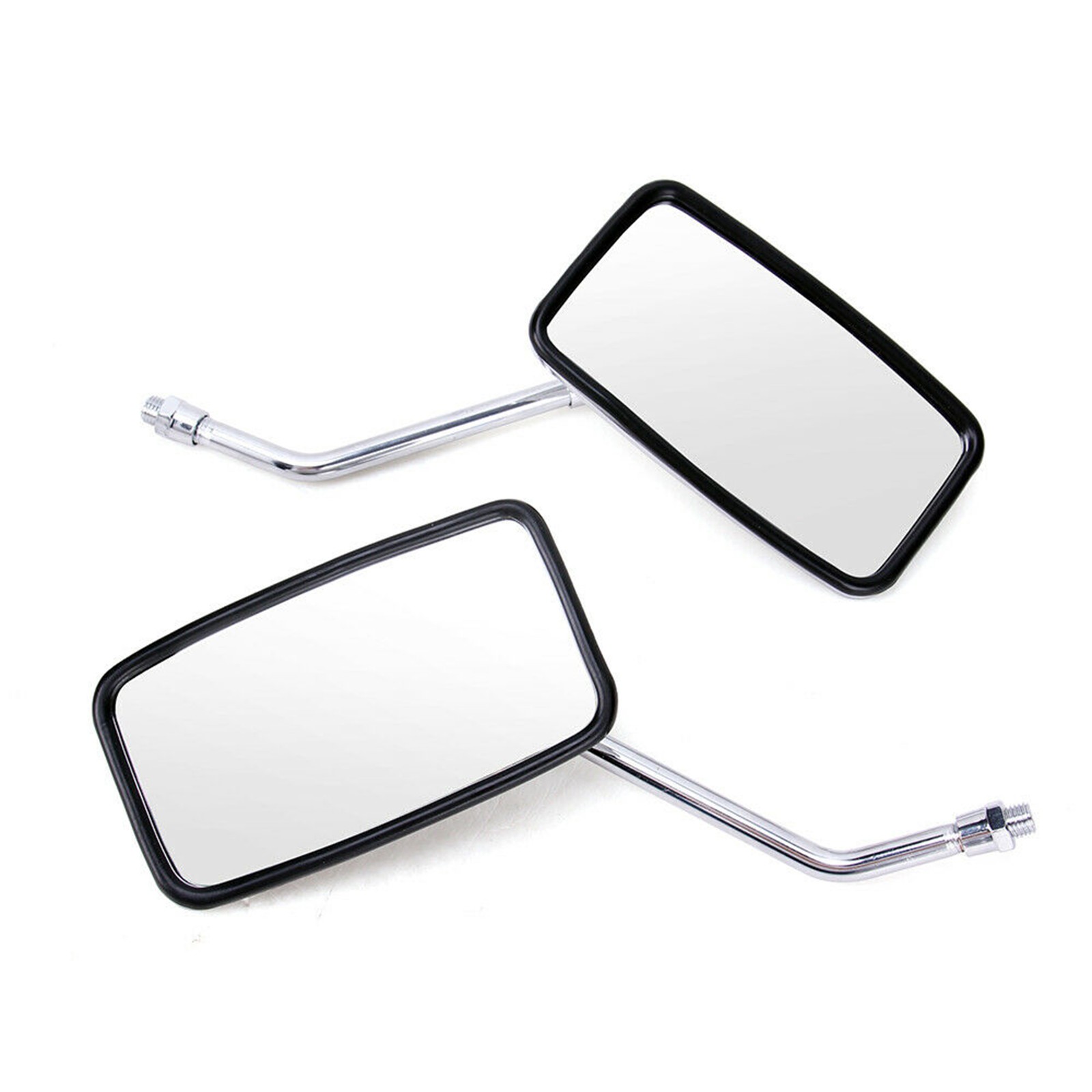 Chrome Motorcycle Rectangle Side Mirrors For Honda Magna 500C 1000 250 VF 750C