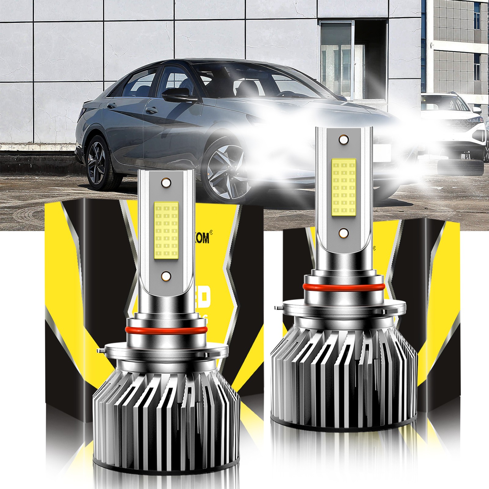 For Hyundai Elantra 2019-2023 LED Headlight Bulb High/Low Beam Kit White 10000lm