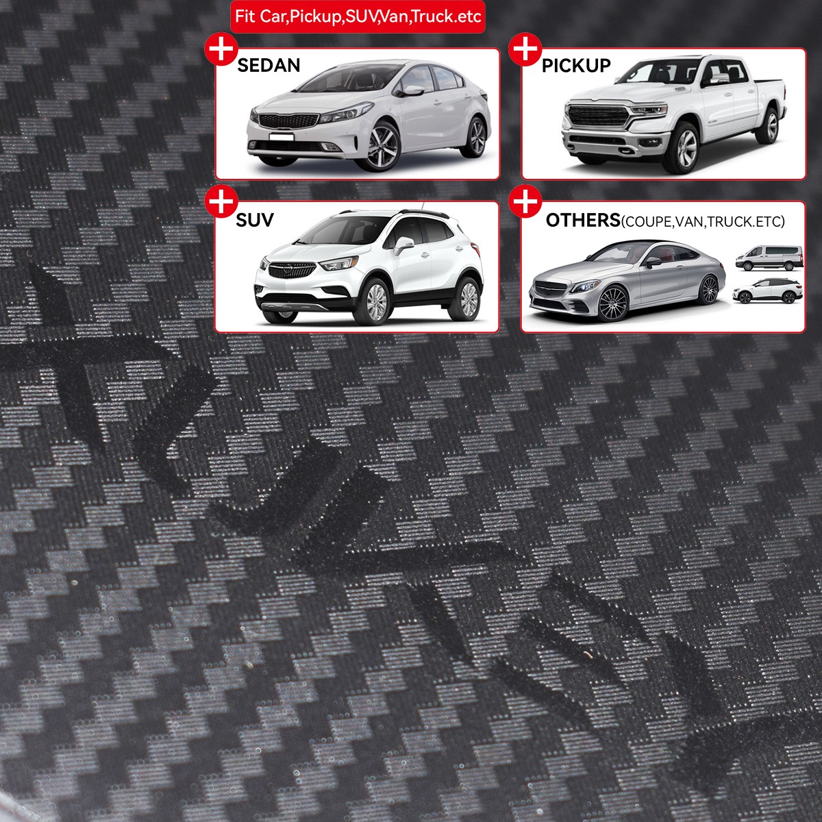 4 Universal Mud Flaps for Car Pickup Van Truck Mudflaps Splash Guards Mudguards