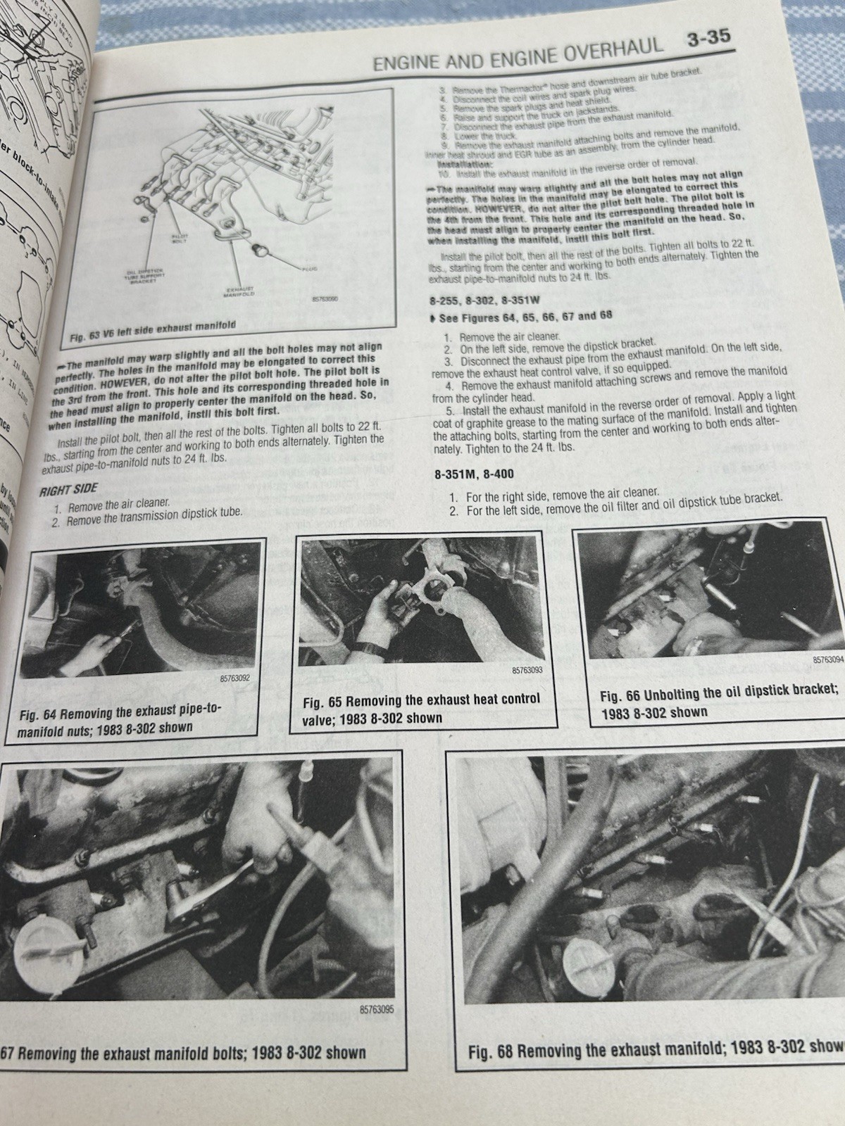 CHILTON “FORD” #26662 PICK UP’S & BRONCO 1976-86 REPAIR MANUAL W/MASTER INDEX