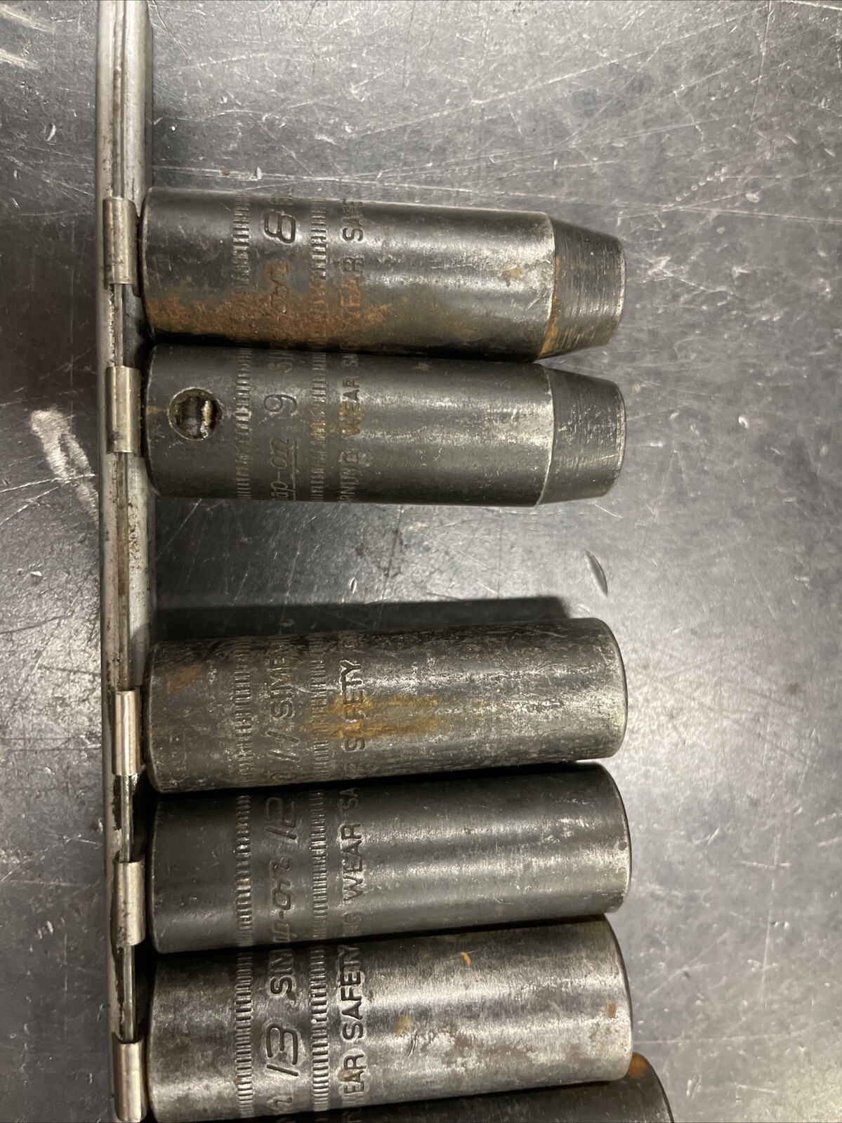 Snap On 11pc 3/8″ Metric 6 pt Deep Impact Socket Set 8 9 11-16 18 19 24 Made USA