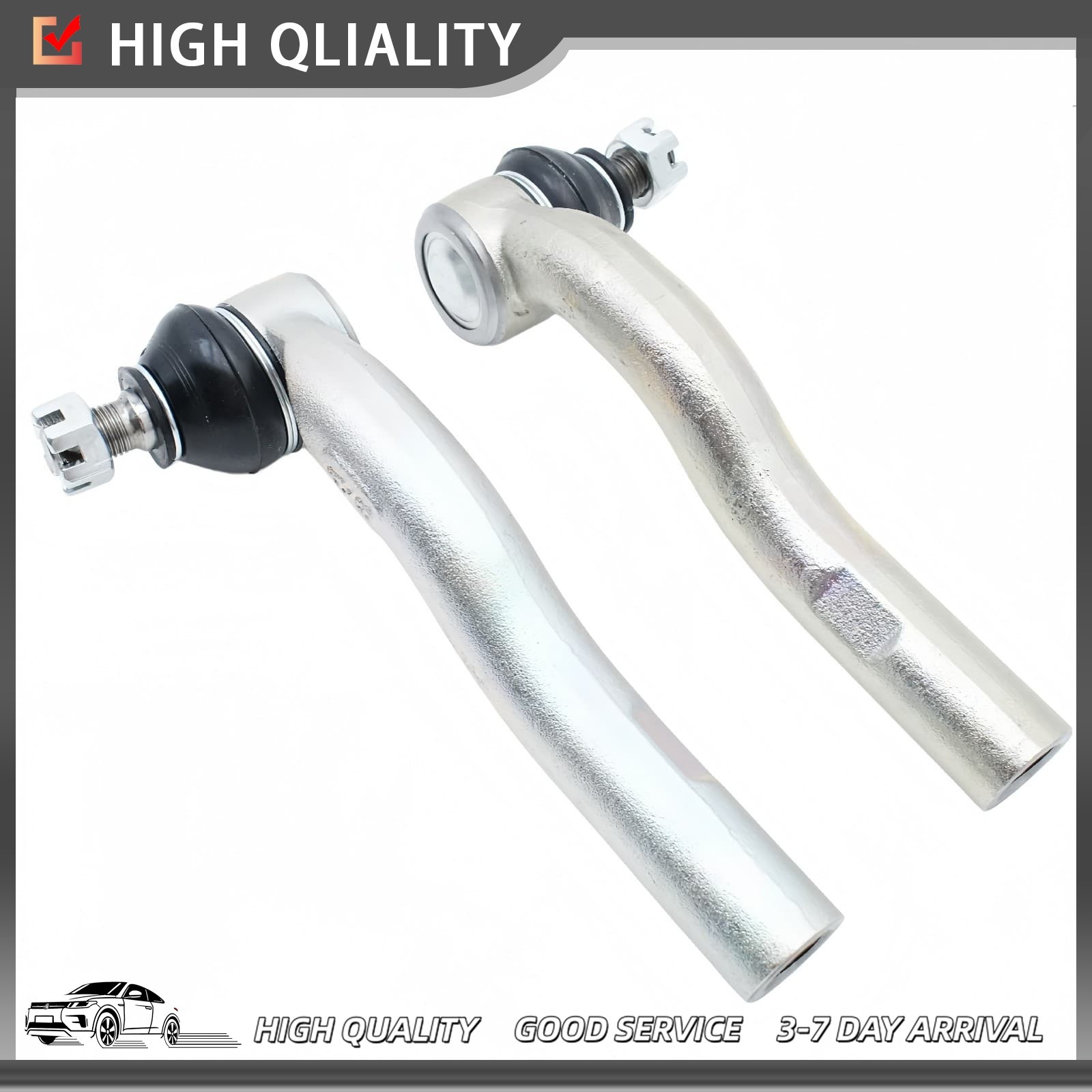 Front Inner & Outer Tie Rod End w/Boots For 93-98 Toyota Supra Lexus SC300 SC400