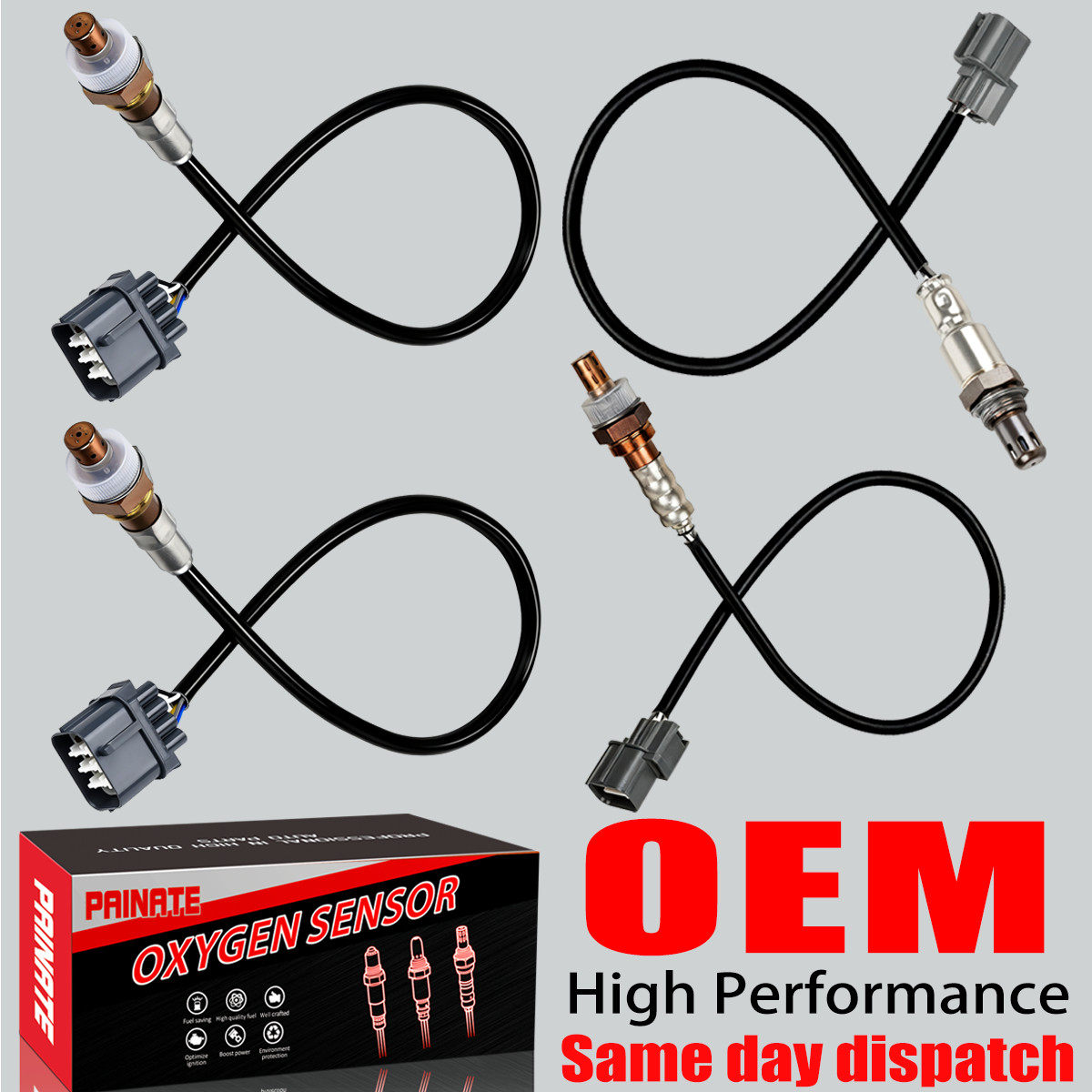 4X Brand OEM Up & Downstream Oxygen O2 Sensor For Honda Accord Odyssey Ridgeline
