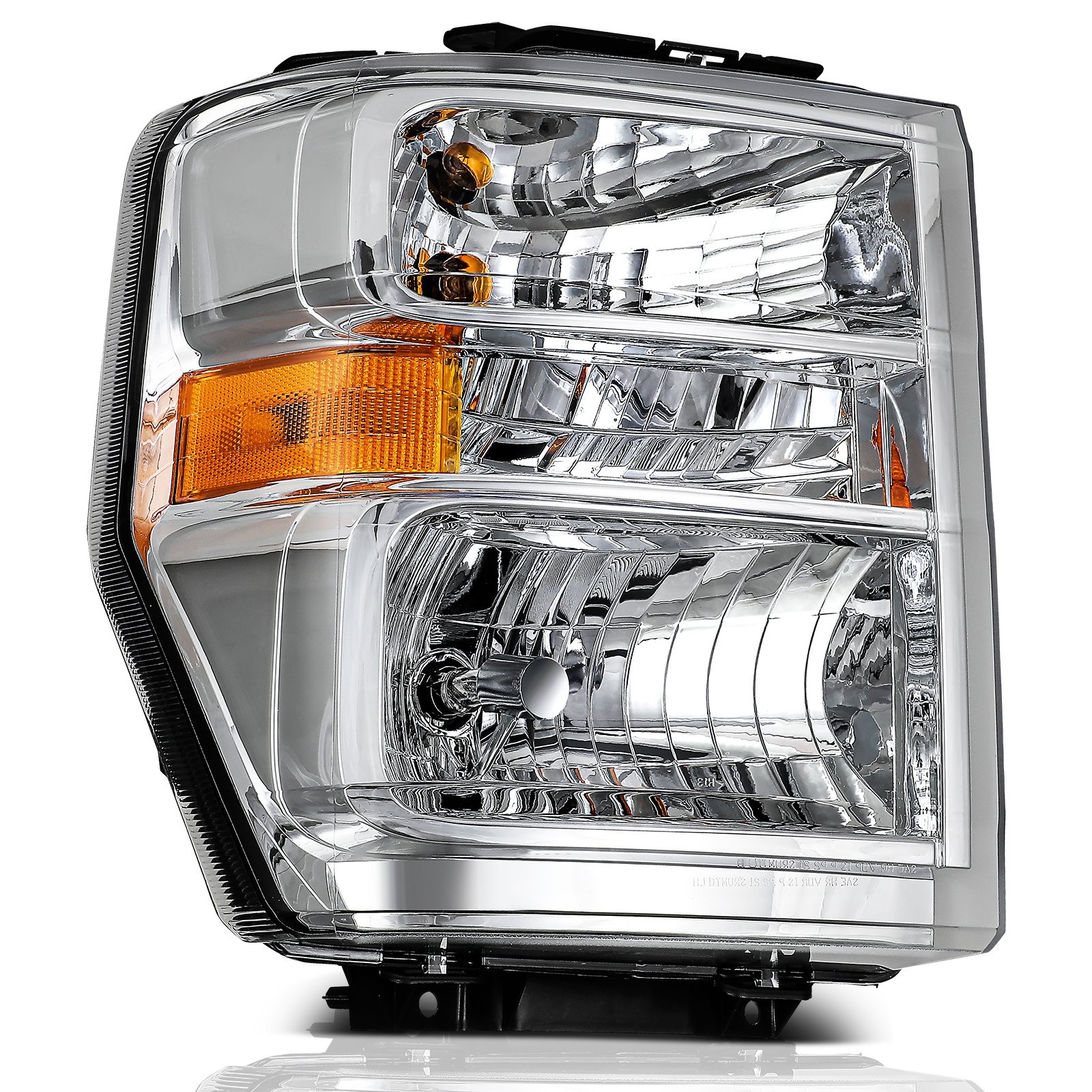 Headlights Assembly Left+Right Fits Ford E-150 E-250 E-350 E-450 Chrome