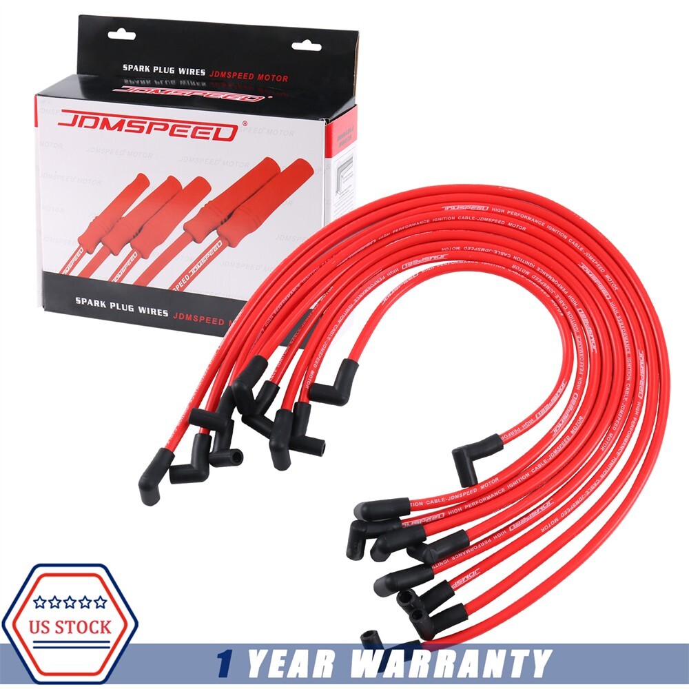 Electronic Ignition HEI Spark Plug Wire Set 10.5MM Fit Chevy SBC BBC 383 454 350