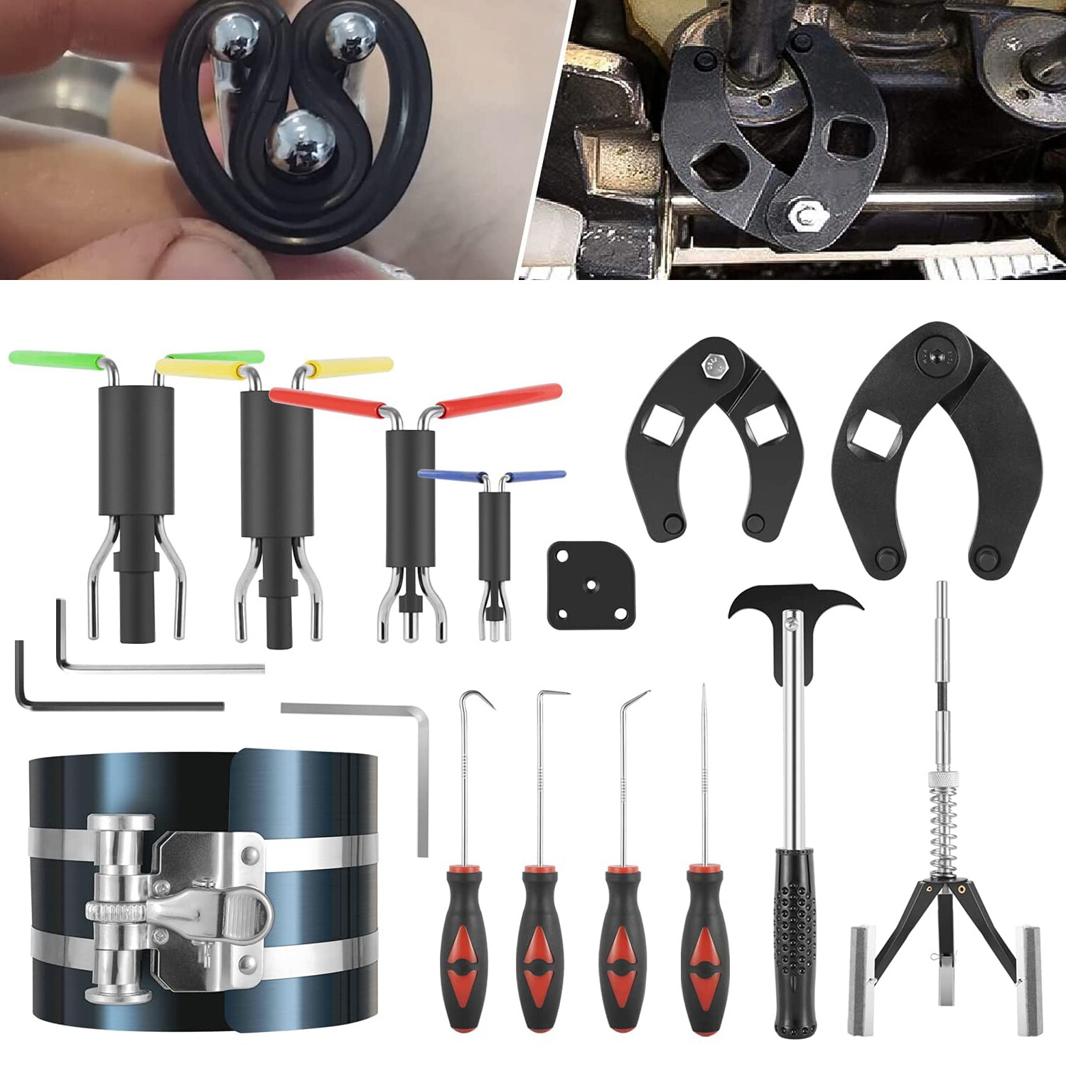 Hydraulic Cylinder Repair Tool/Wrench Puller Kit For Skid Steers Loader Backhoes