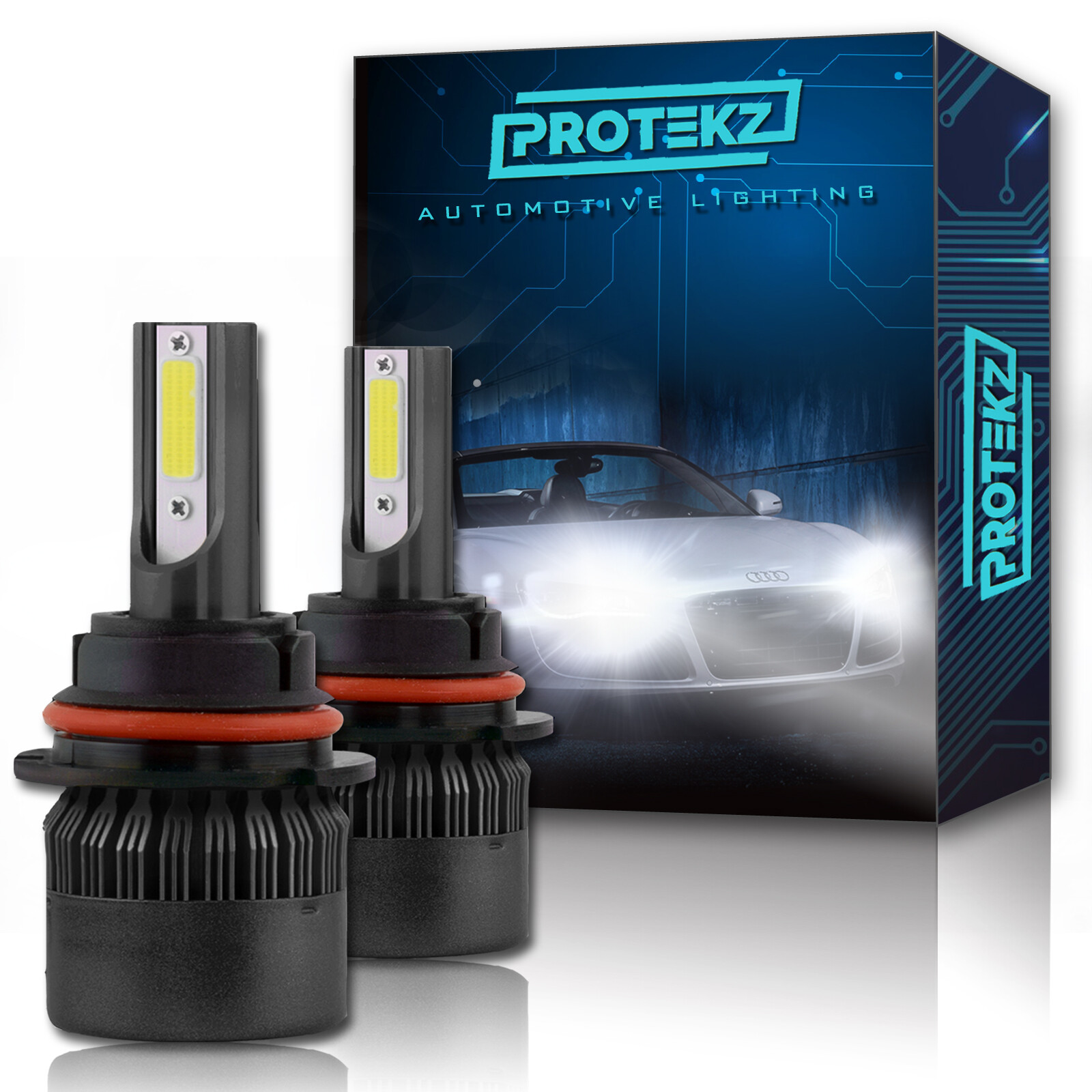 Protekz LED Light Bulb Conversion Kit H3 6000K Headlight Foglight 120W 40000LM