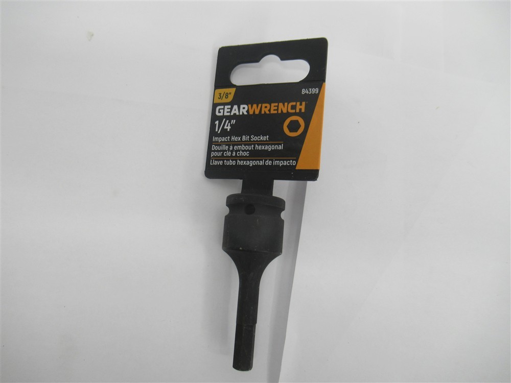 GearWrench 84399 , 3/8″ Drive , 1/4″ Hex Bit Impact SAE Socket