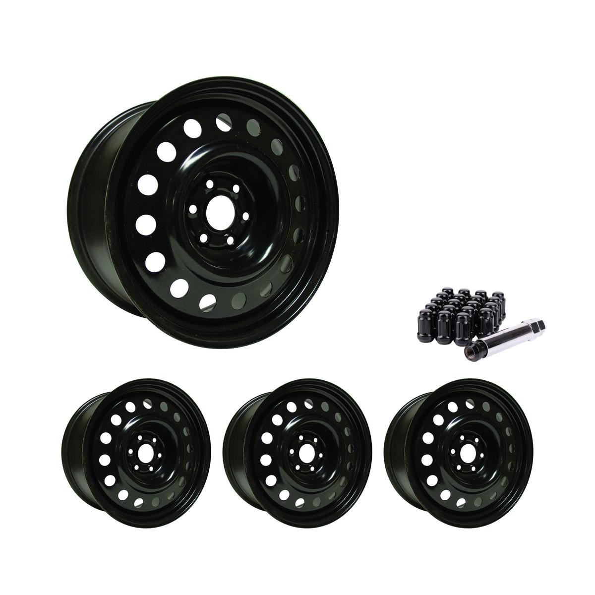 5×114.3 Set of 4 18″ Rims Black Alloy Wheel fits 2007-25 Lexus ES350, OE6U RTX