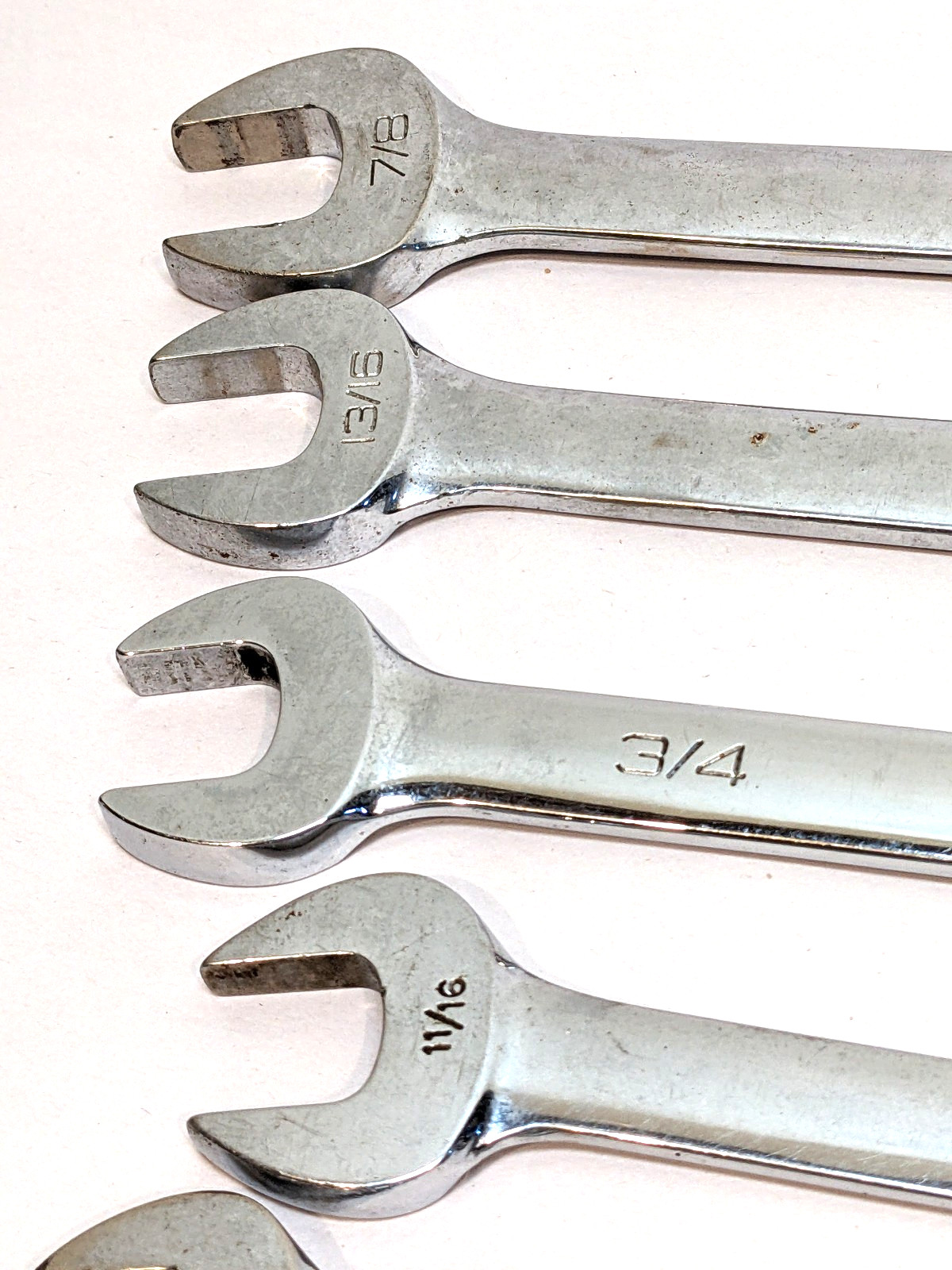 (10 Pc) Snap on Tools SAE Wrench Set Lot Comination Wrenches from 1/4 to 7/8