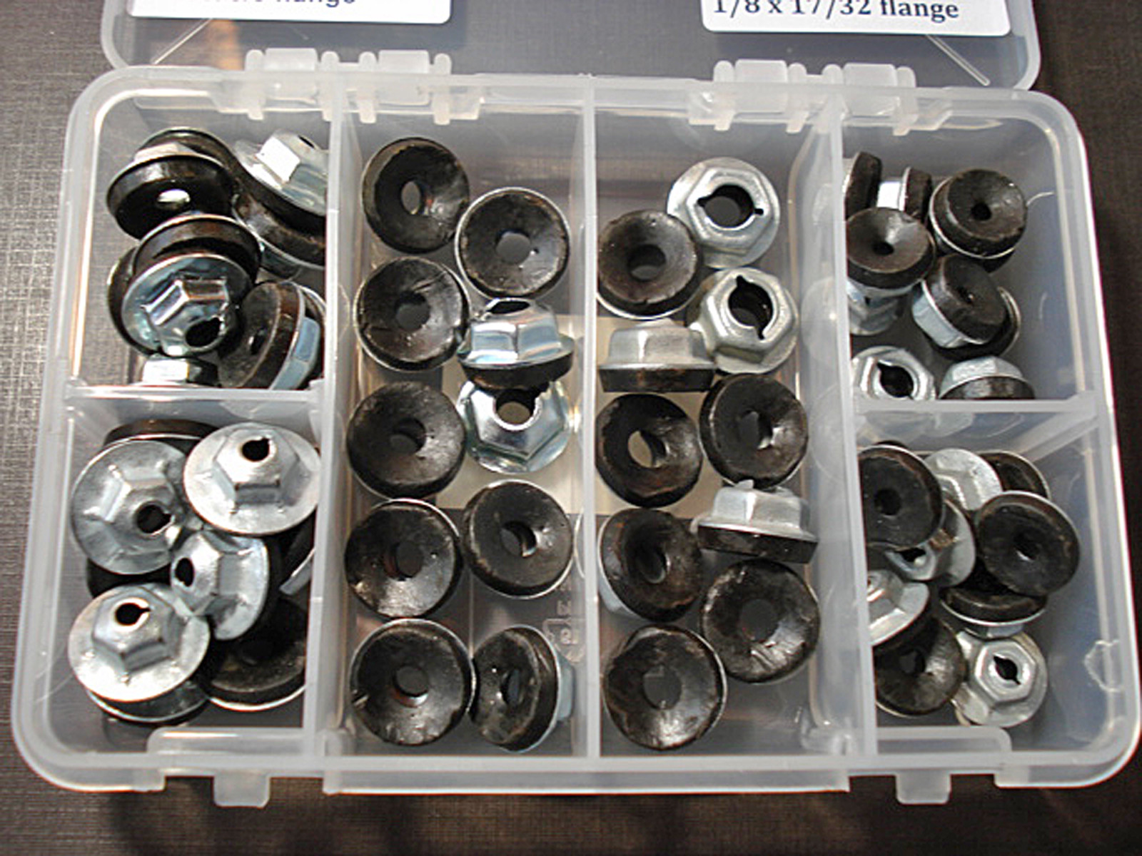 60 pcs thread cutting emblem moulding clip sealer nuts assortment fits Dodge