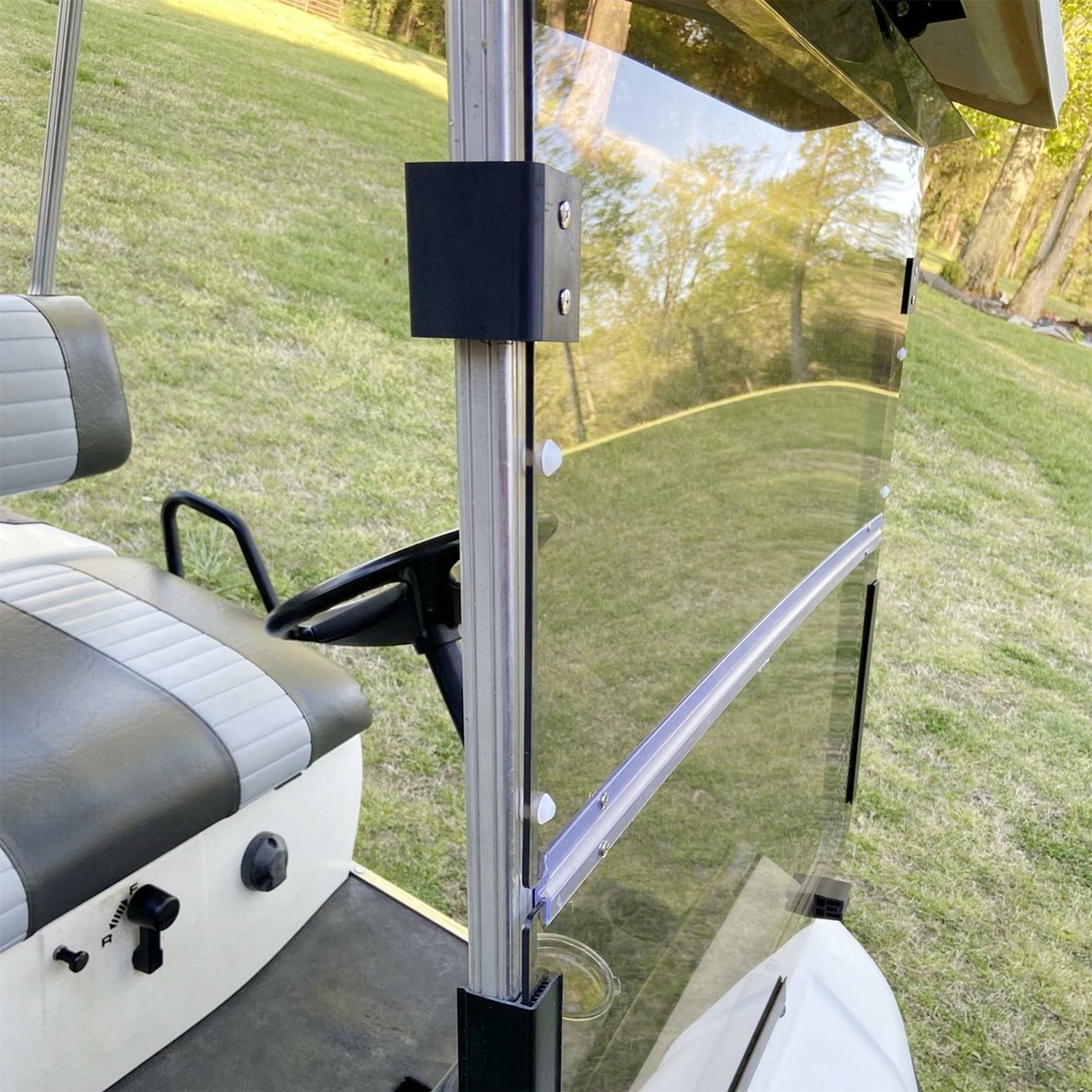 Foldable Smoke Windshield Windscreen For Yamaha G14 G16 G19 Golf Cart 1995-2003
