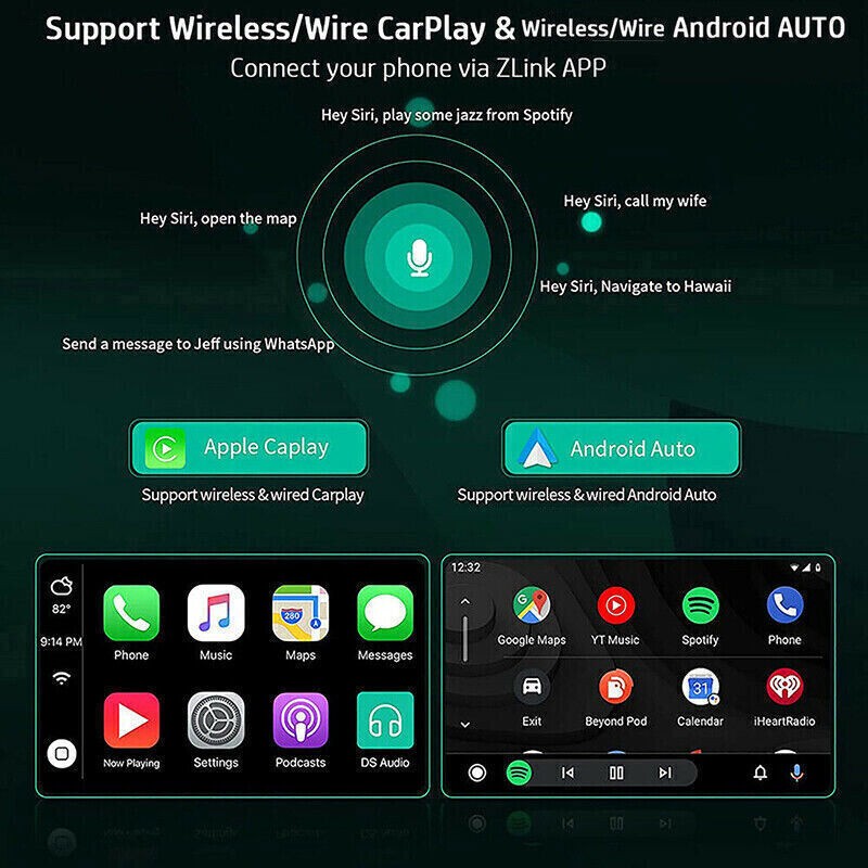 7″ Para 2007-2012 Dodge Nitro Android 14.0 GPS Apple Carplay Stereo Radio