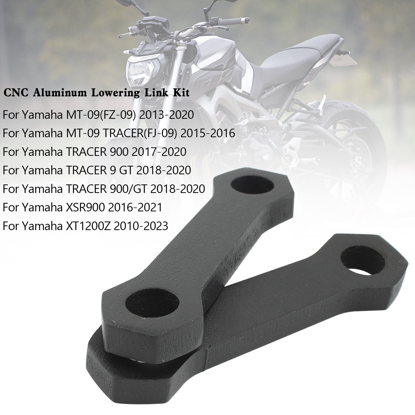 CNC Aluminum Lowering Link Kit For Yamaha MT-09 TRACER 900 XSR900 XT1200Z US