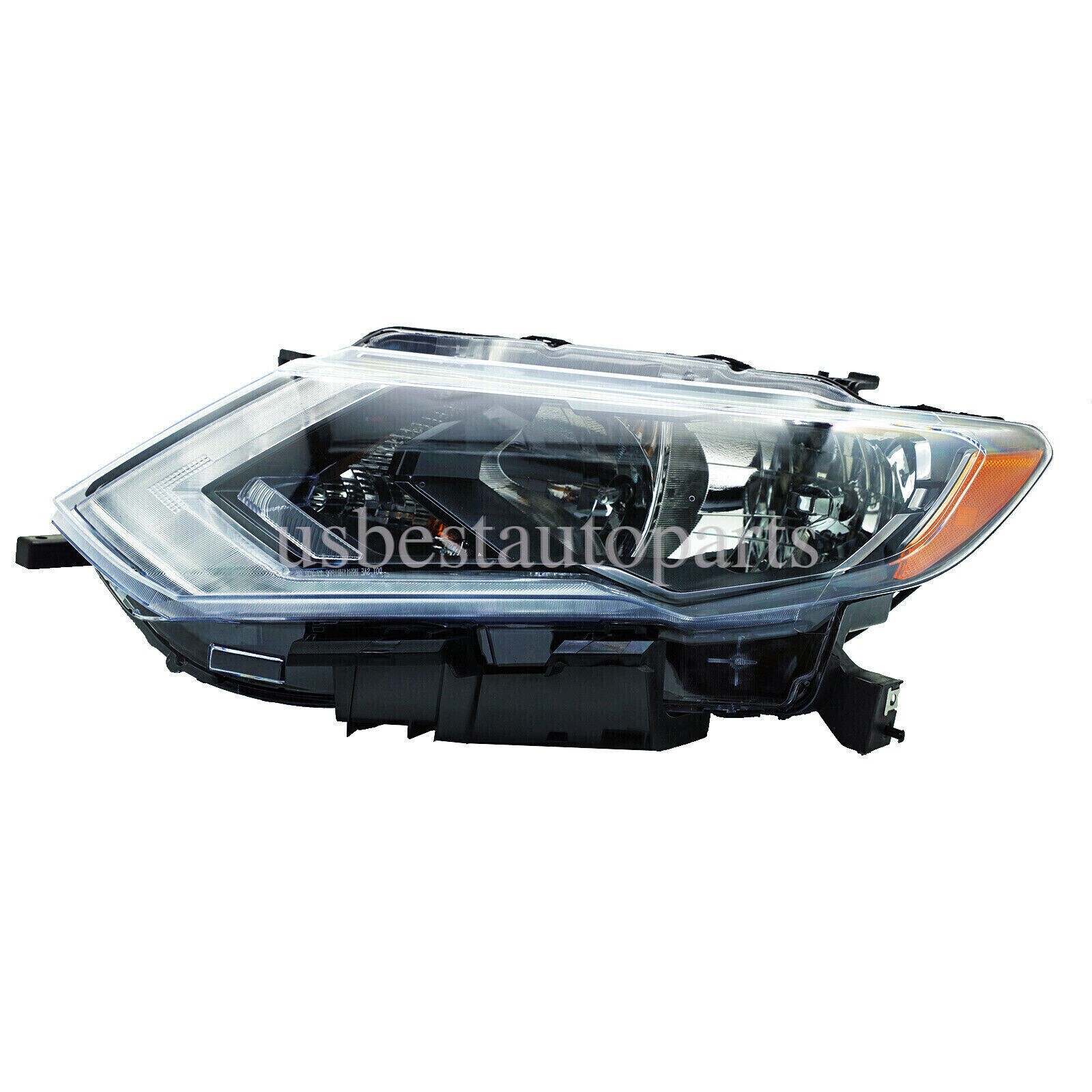 For 2017-2019 Nissan Rogue Drive Left Halogen Headlight Headlamp W/LED DRL
