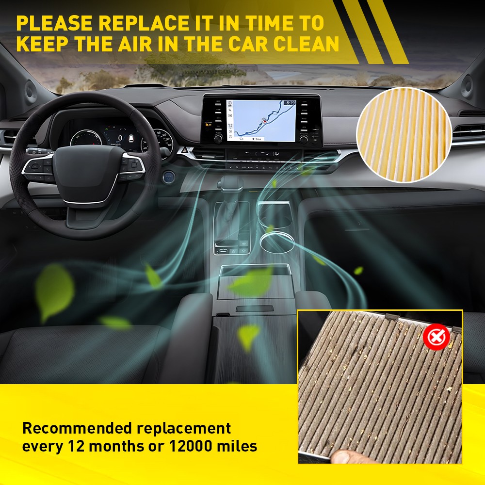 Engine and Cabin Air FIlter Set for Toyota HIGHLANDER Hybrid 2020-23 87139-28020
