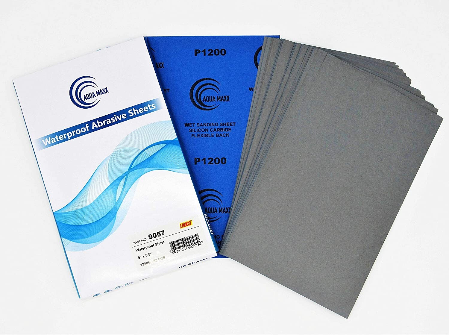Wet or Dry Sandpaper Finishing Sheets 9×5 inch – 1200 GRIT – Box of 50