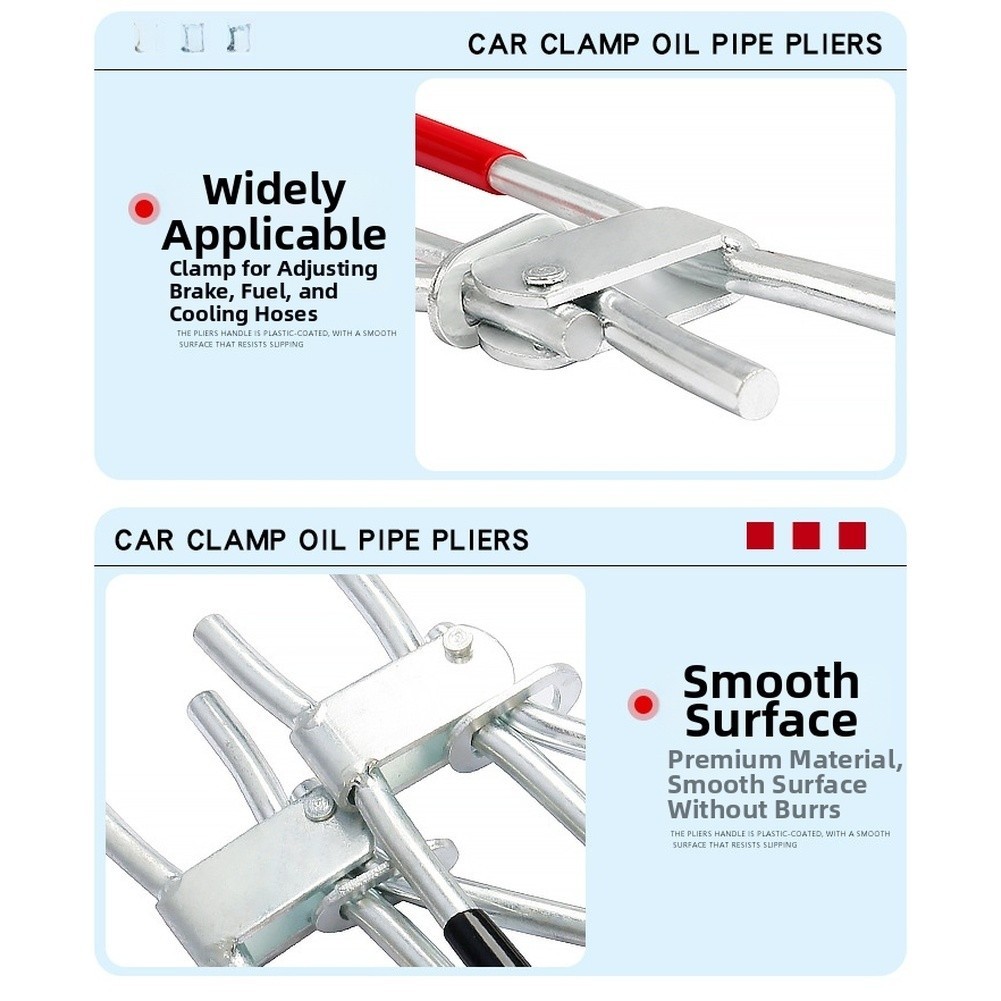 Oil Pipe Clamp Pliers Alloy with Ergonomic Non Slip Handle for Automotive Use