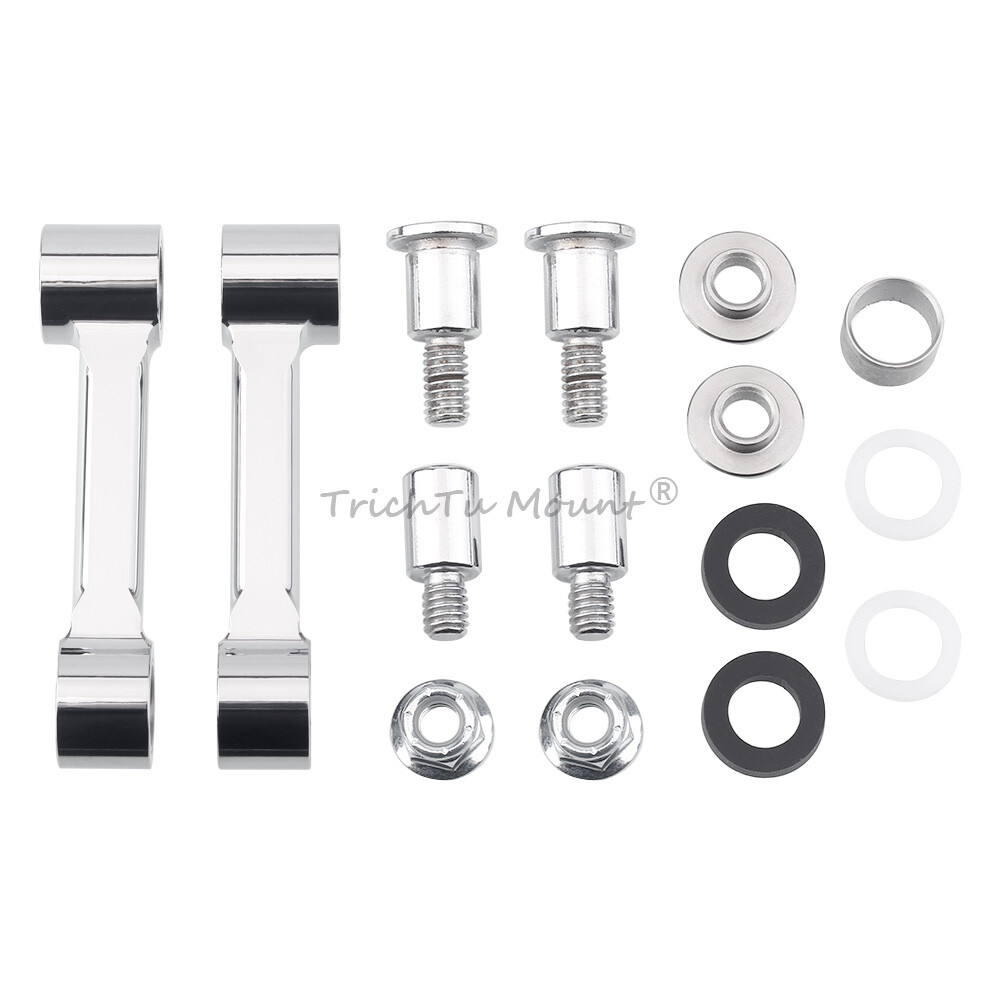 Chrome Front Fender Mount Bracket Kit For Harley Softail Springer FXSTS 1993-06
