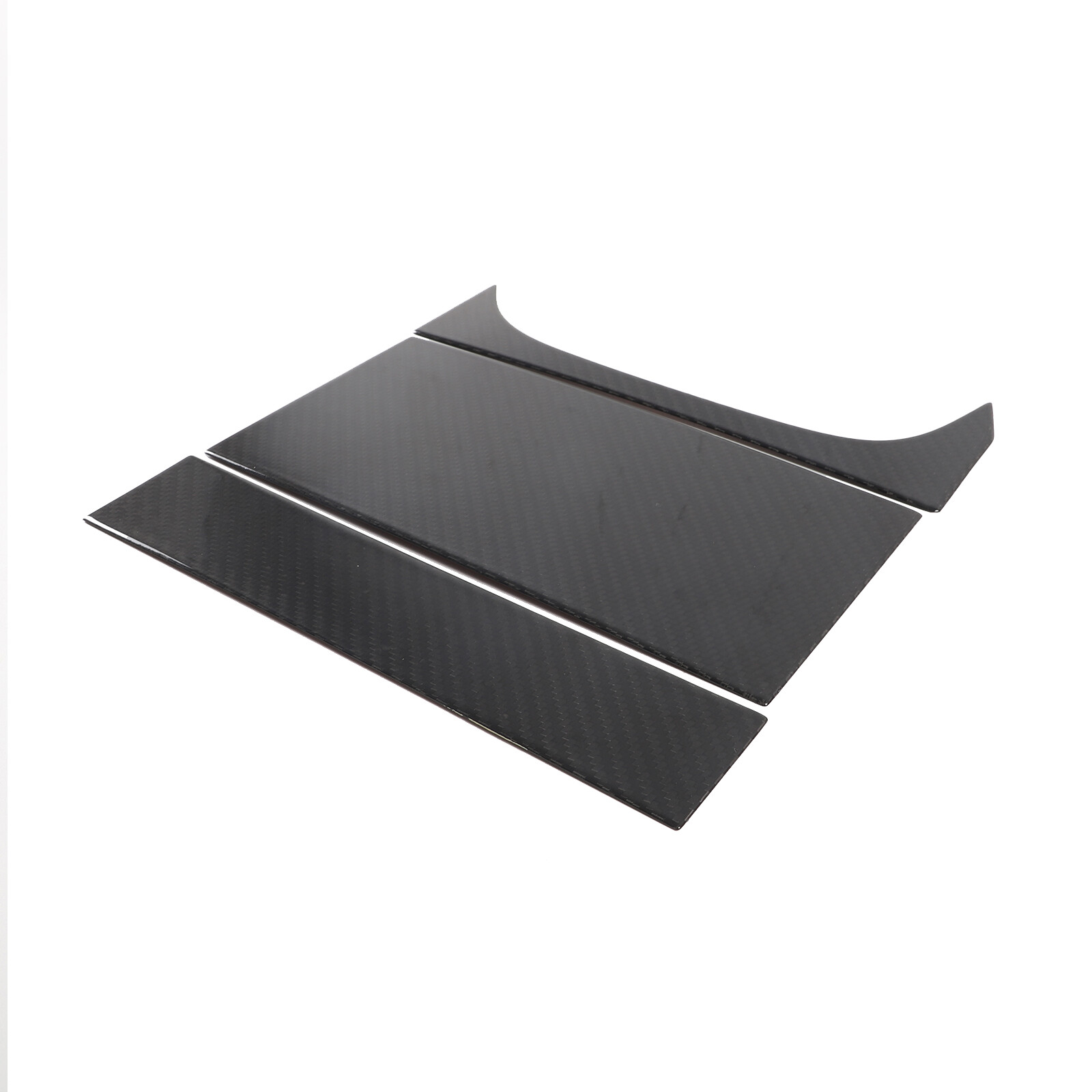 Dry Carbon Fiber Center Storage Panel Cover Trim For Jaguar F-TYPE 2013-2023