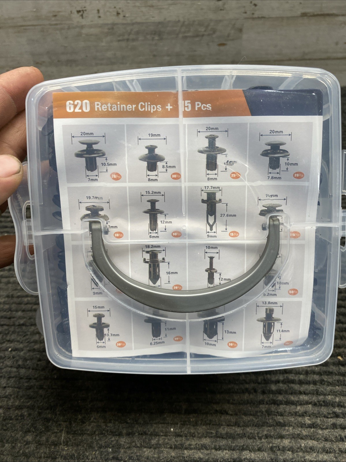 635Pcs Car Push Retainer Clips & Auto Fasteners Assortment GRC-86
