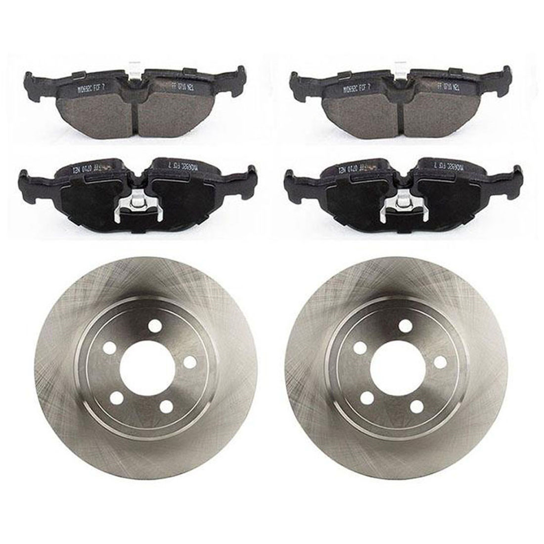 Rear Brake Rotors Ceramic Brake Pads for BMW 318i 1.9L 1.8L BMW 318is 1.9L 1.8L