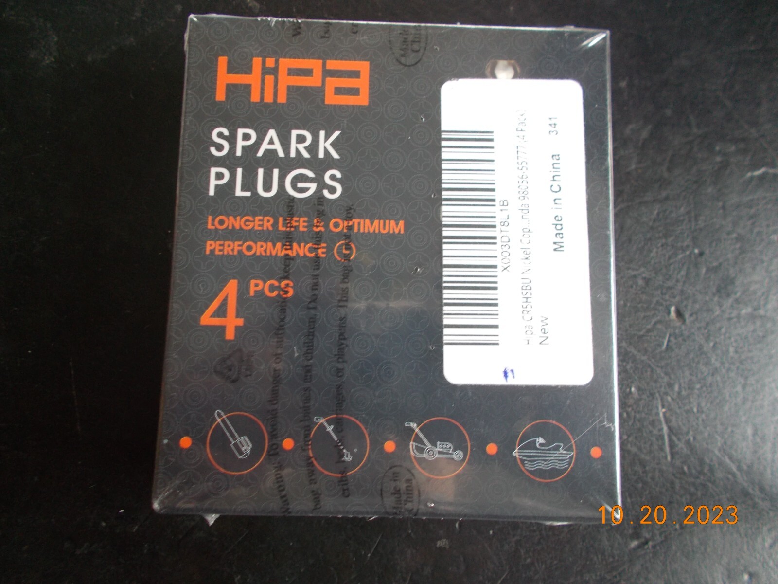 Sealed Box of 4 new HiPA Spark Plugs IATF16949 GA2725A CR5HSBU