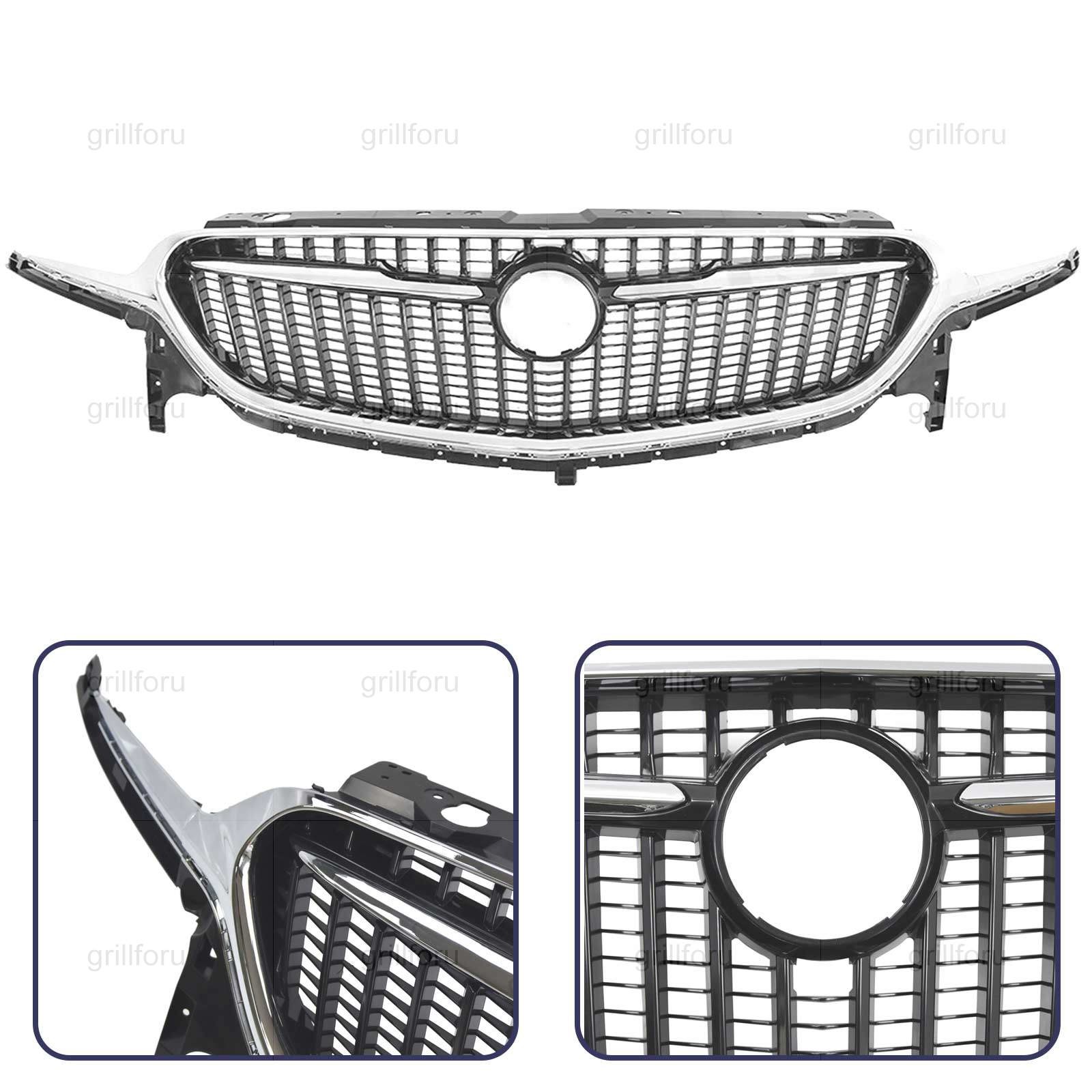 Front Bumper Upper Grille For 2018-2021 Buick Enclave Plastic Chrome 84739632