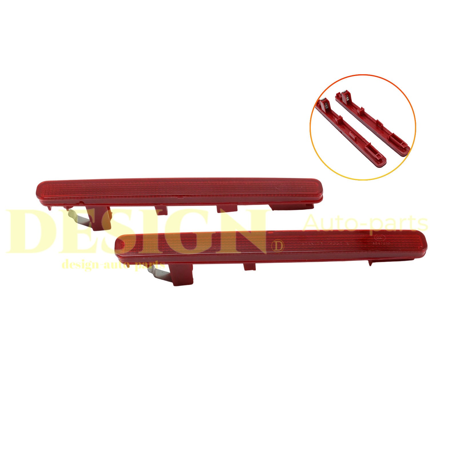 Rear Bumper Reflector Panel Driver & Passenger Side For Acura TSX 2009-2014