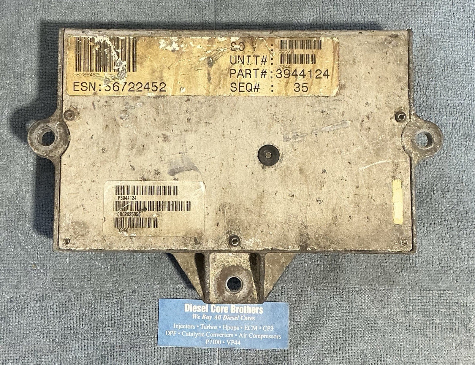 Cummins ISB 5.9L Diesel Engine Computer ECM ECU PCM 24 Valve P3944124 *CORE*