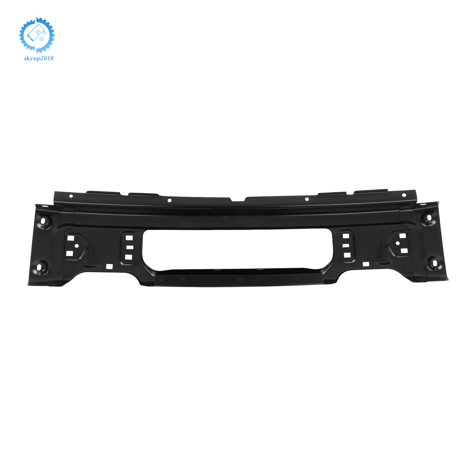 Split-Type For Ford F150 2009-2015 W/ Fog Light Hole Steel Front Bumper Black