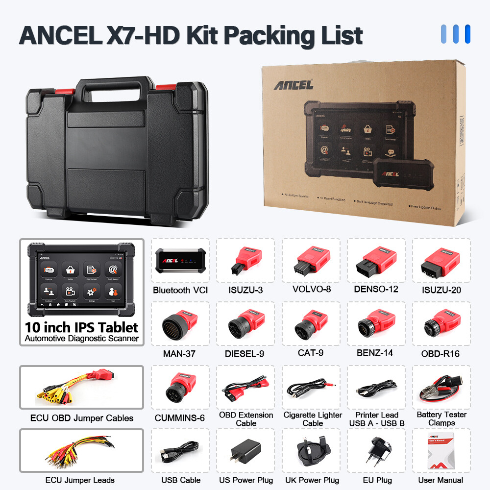 Full System Truck Scanner DPF Regen Tool OBD2 Code Reader 40+ Special Functions
