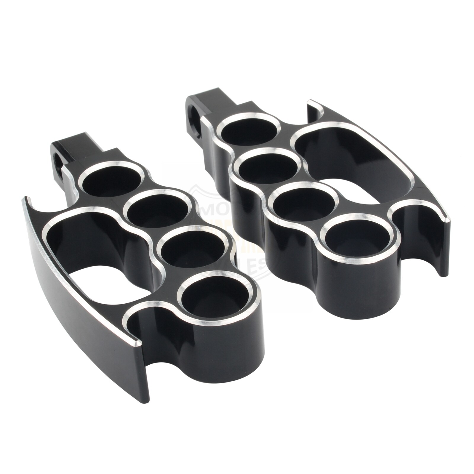 CNC Black Foot Pegs Footrest For Harley Sportster 883 Softail Touring Road Glide