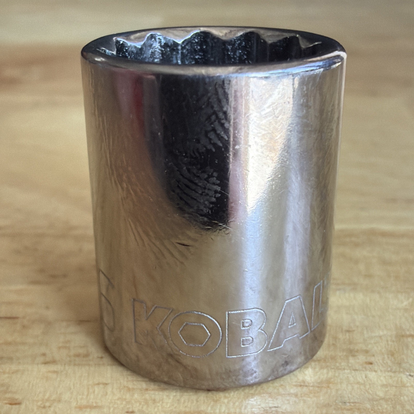 Kobalt Tools 9/16″ Shallow Socket 3/8″ Drive 12 Point 22858 Made in USA