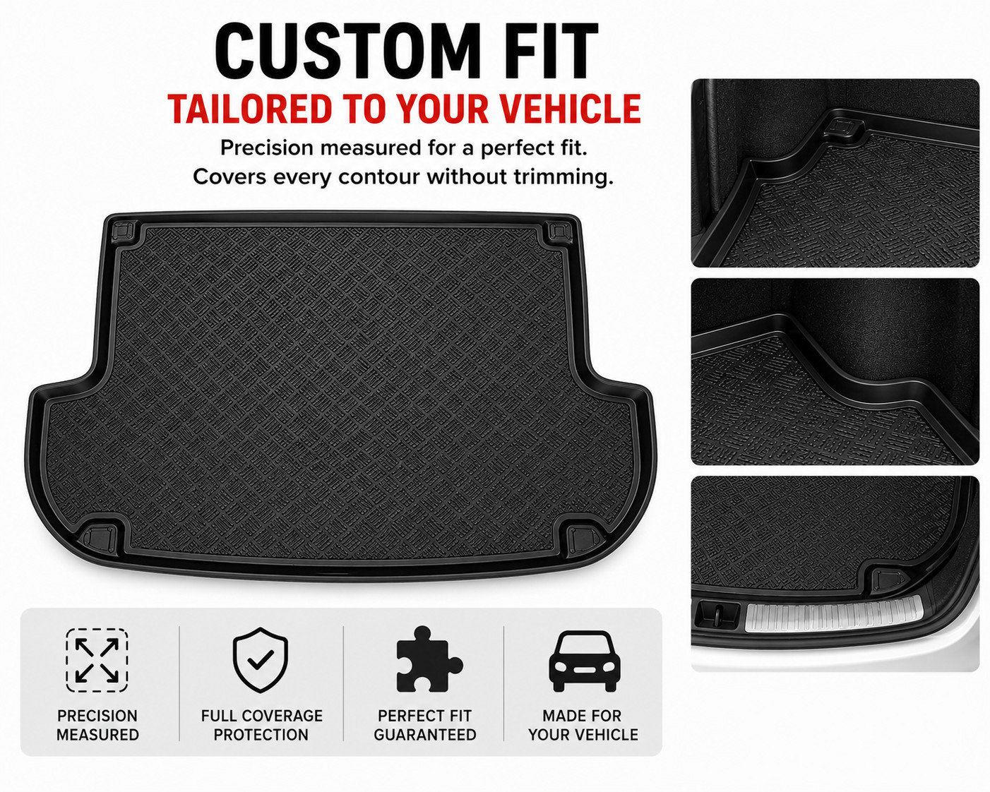 Rezaw-Plast Cargo Mat for Mitsubishi Montero Sport 2000-2004 Custom Fit Odorless