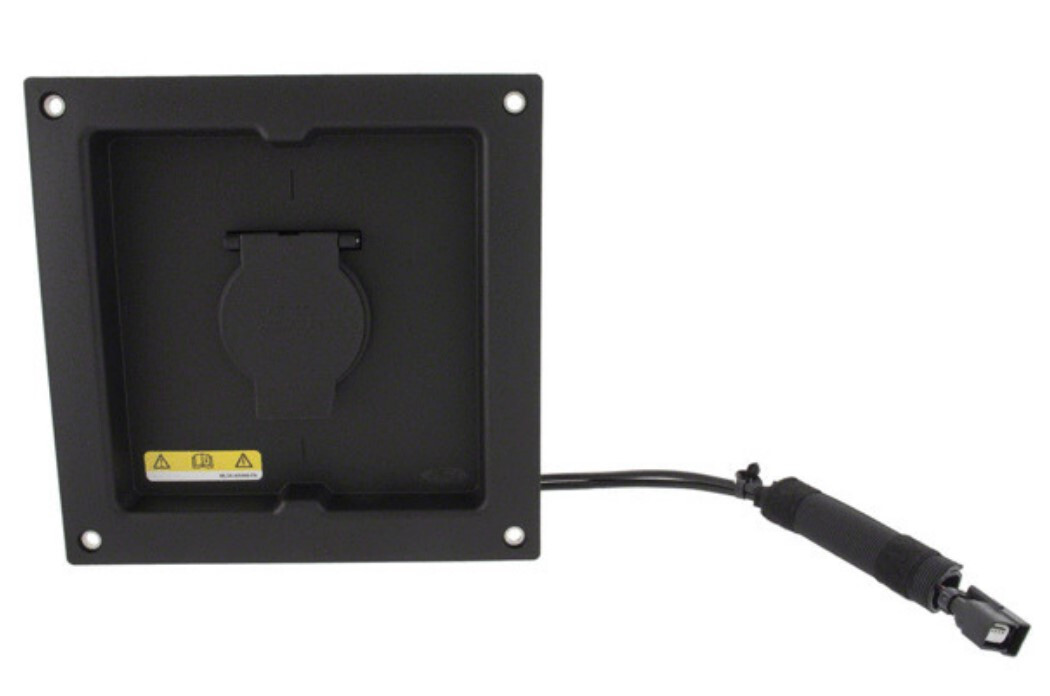 OEM NEW 21-24 Ford F-150 Truck Bed Rear 12V AC Plug Outlet Socket Door Cover