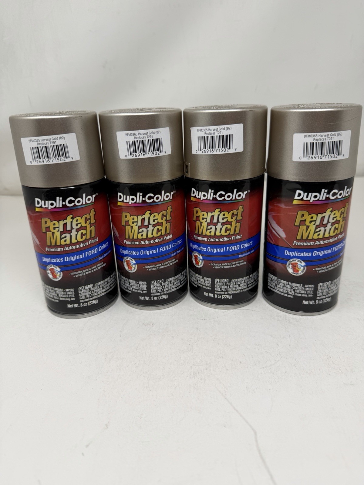 Duplicolor BFM0365 Ford Code B2 Harvest Gold 8 oz. Aerosol Spray paint (4 pack )