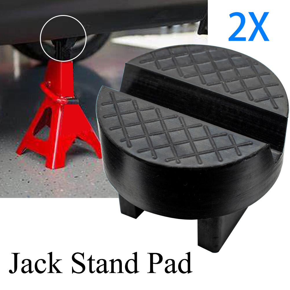Axle Jack Stand 3 Tons Jack Rubber Pad Pinch Weld Slotted Frame Rail Safety Grip