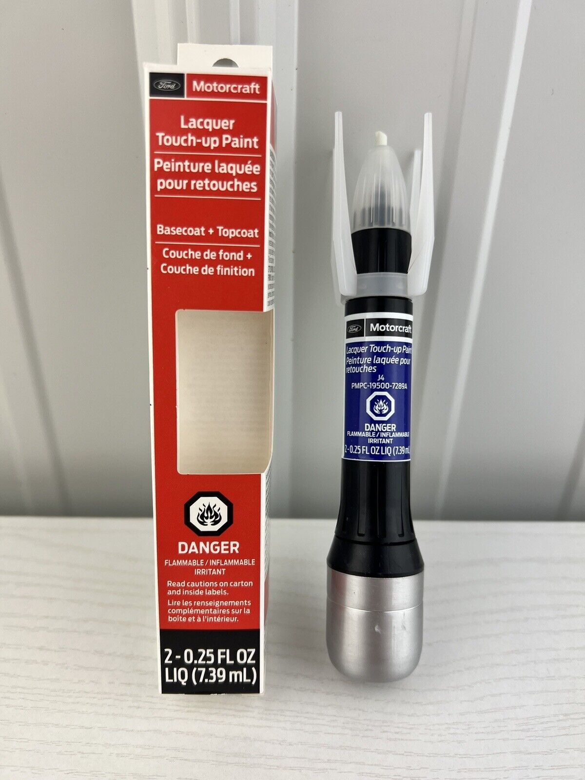 Ford J4 Deep Impact Blue Touch Up Paint Pen Top & Clear Coat OEM PMPC195007289A