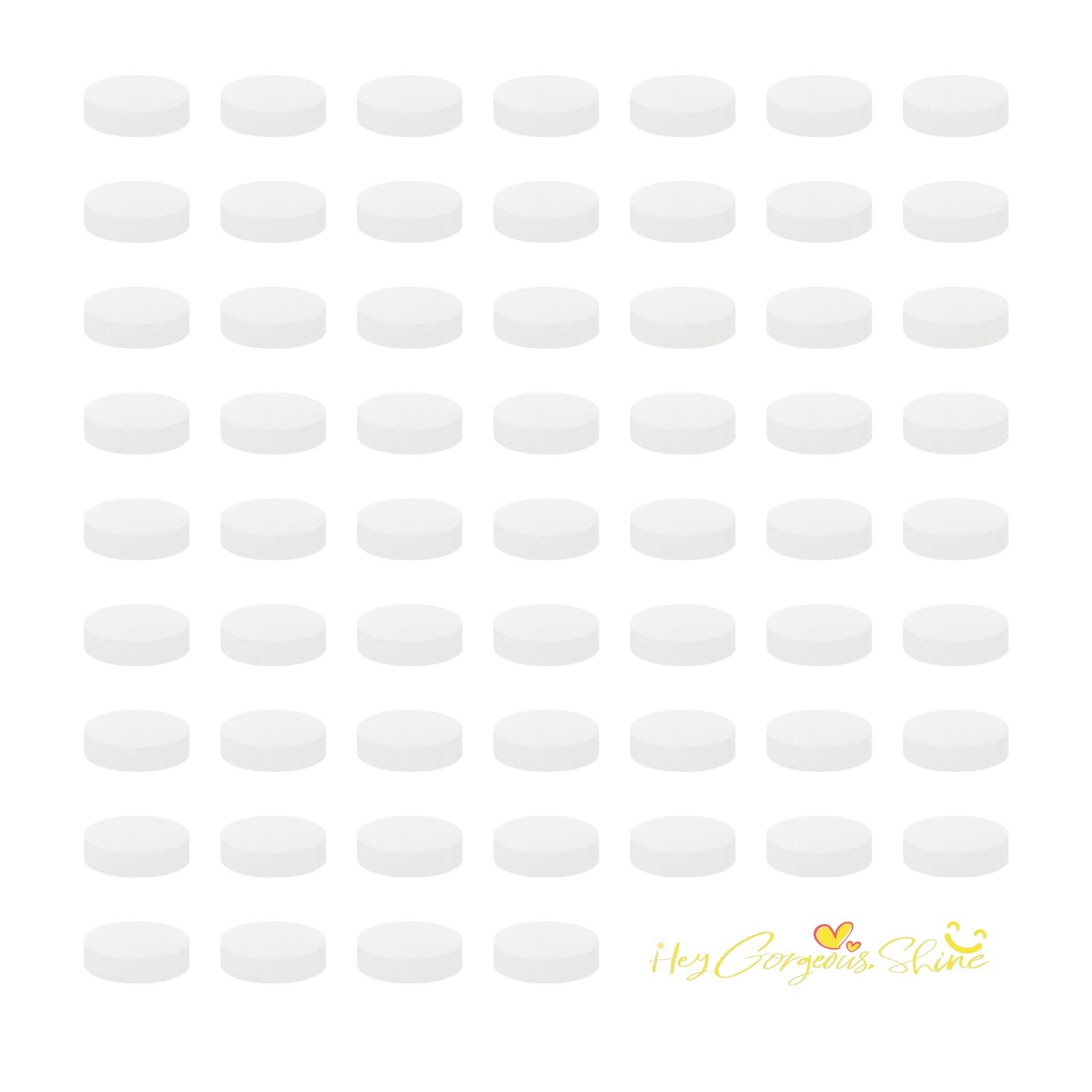 60PCS Car Air Freshener Refill Felt 1 Count (Pack of 60), White
